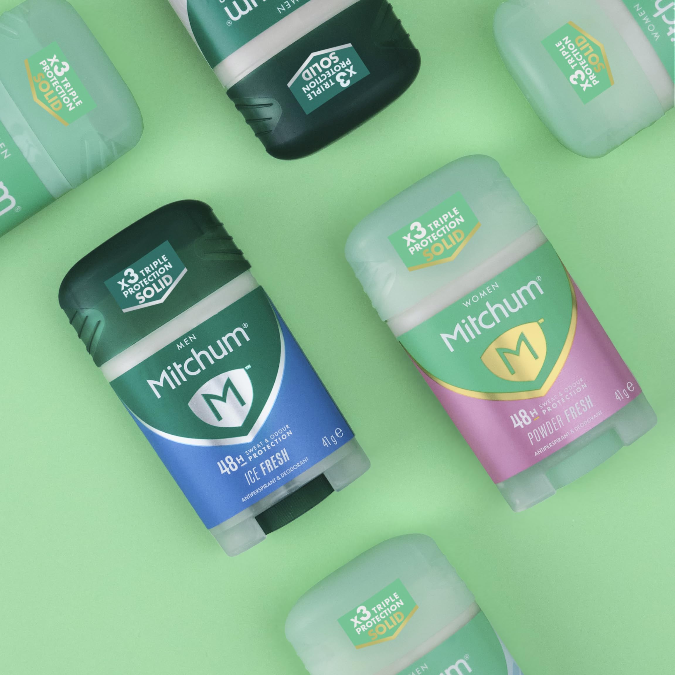 Mitchum Men Dreifach-Geruchsschutz-Deostick mit 48 Stunden Schutz, Duftrichtung: Ice Fresh 3