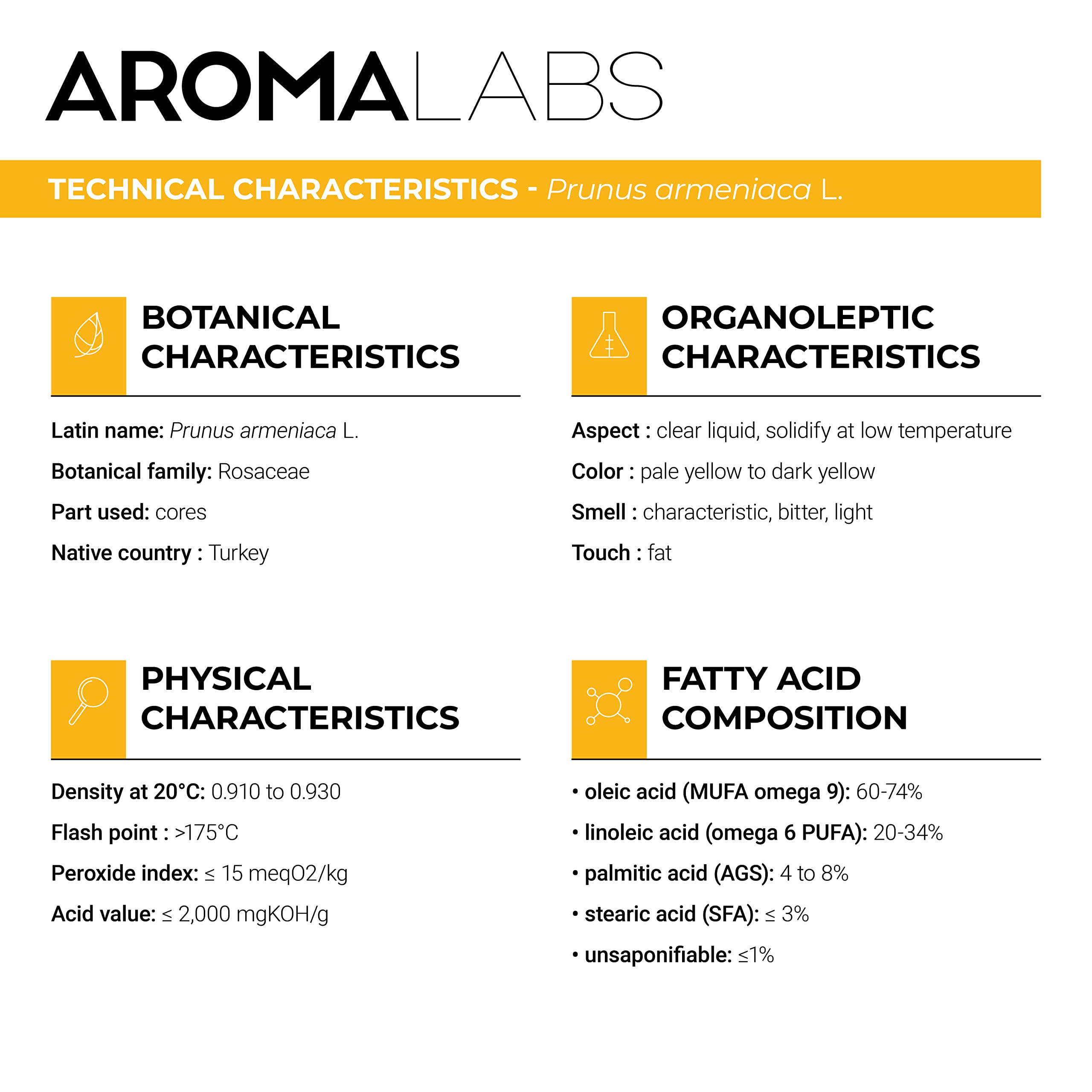 Aroma Labs 100% Pure Organic Apricot Kernel Oil - Cold Pressed - 100mL 3