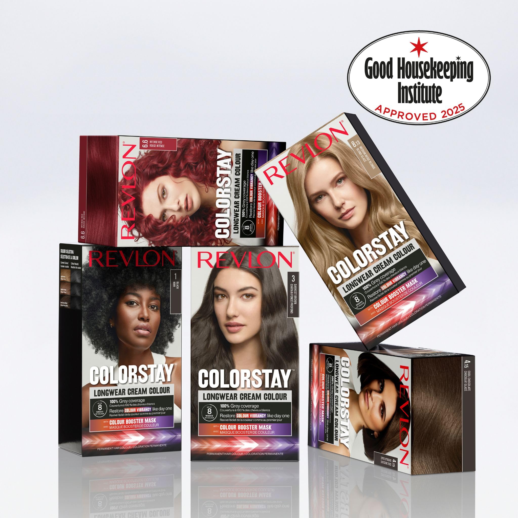 Revlon Colorstay Longwear Permanent Cream Hair Colour with Murumuru Butter & Macadamia Oil 8