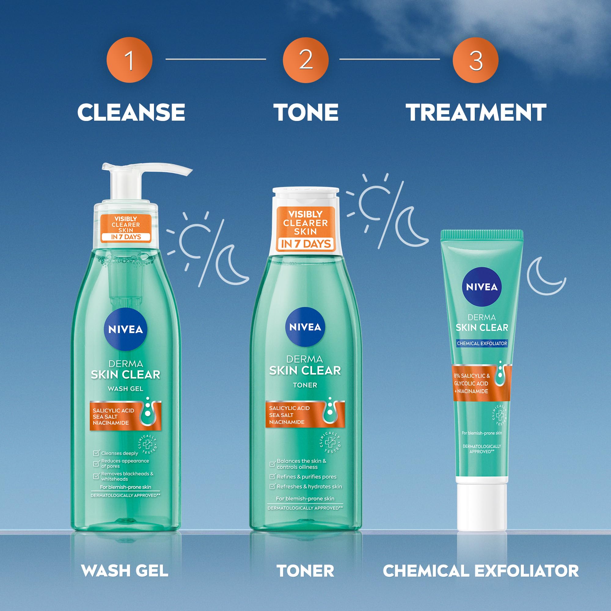 NIVEA Derma Skin Clear Toner with Salicylic Acid & Niacinamide for Blemish-Prone Skin (200ml) 8