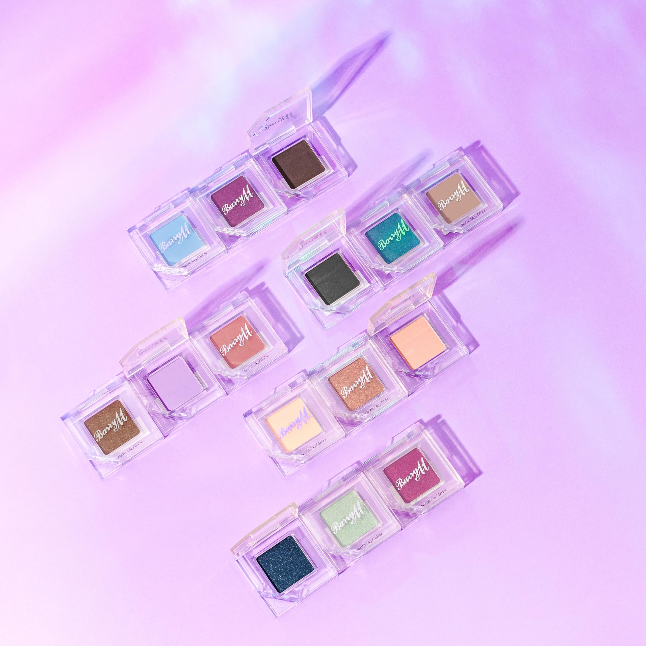 Barry M Cosmetics Clickable Single Eyeshadow - Lilac Matte Shade 'Intrigued' 4
