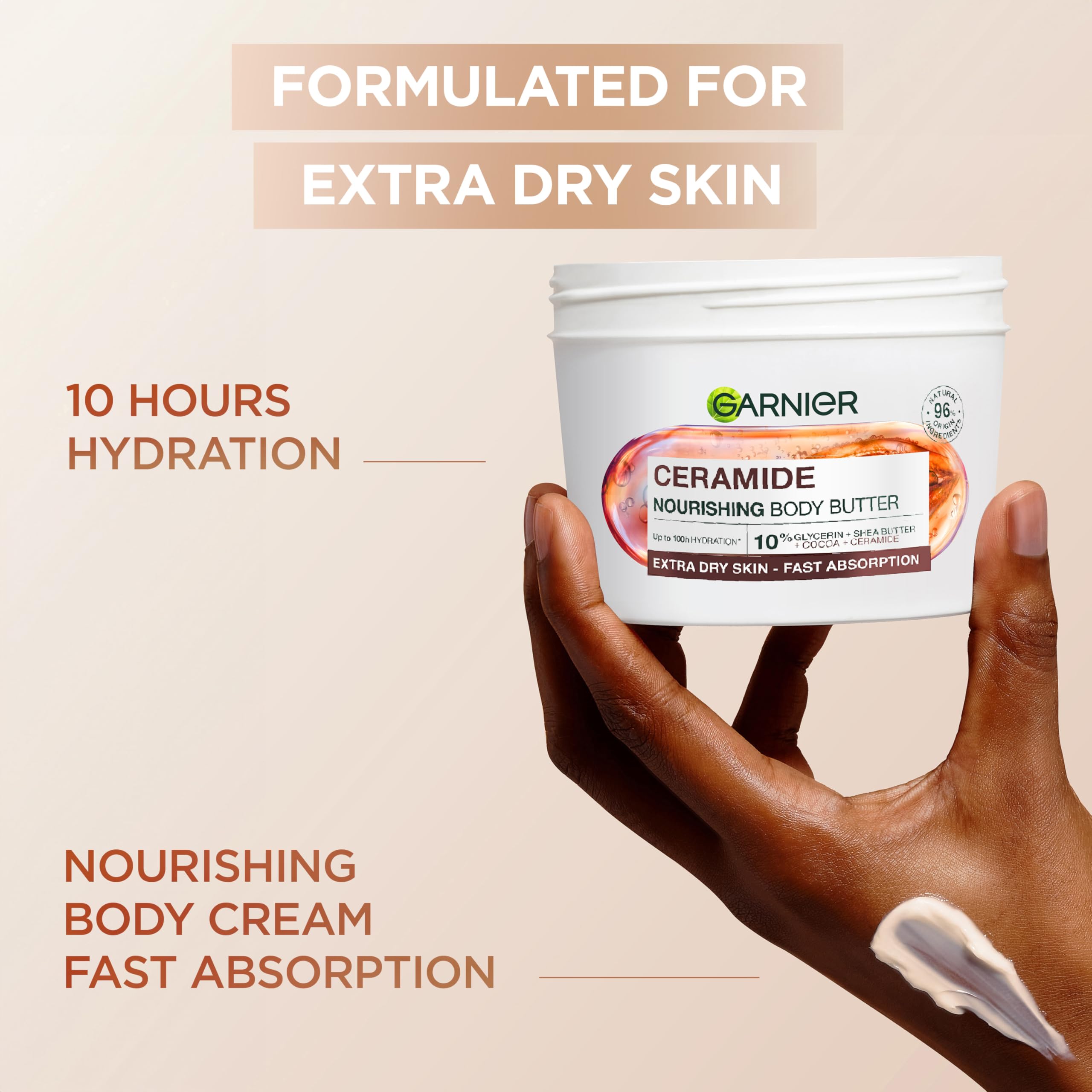 Garnier Body Superfood Repairing Body Butter with Cocoa & Ceramide for Dry Skin 5