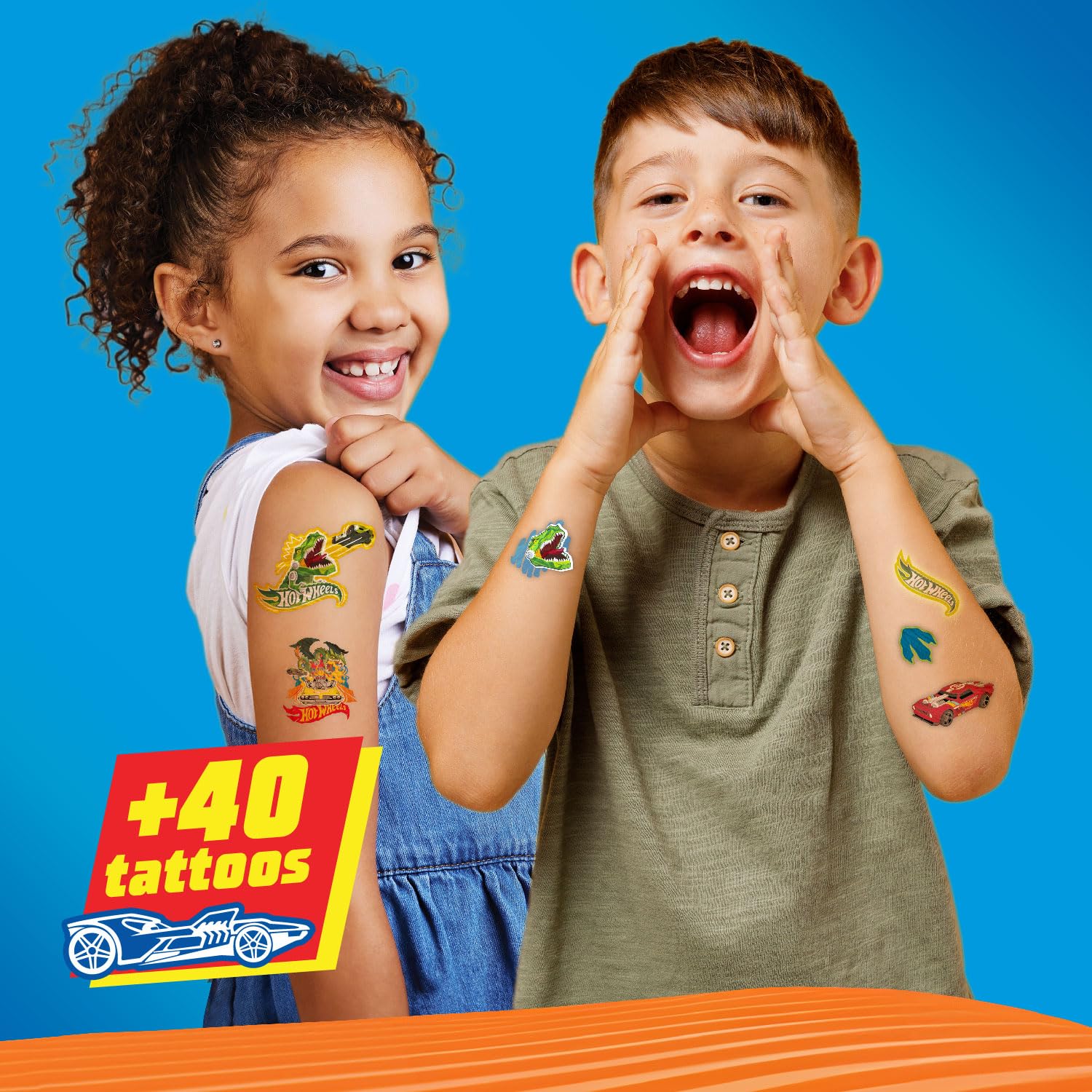 Science4you Temporäre Tattoos – Hot Wheels-Aufkleber für die Hot Wheels-Party, K 4