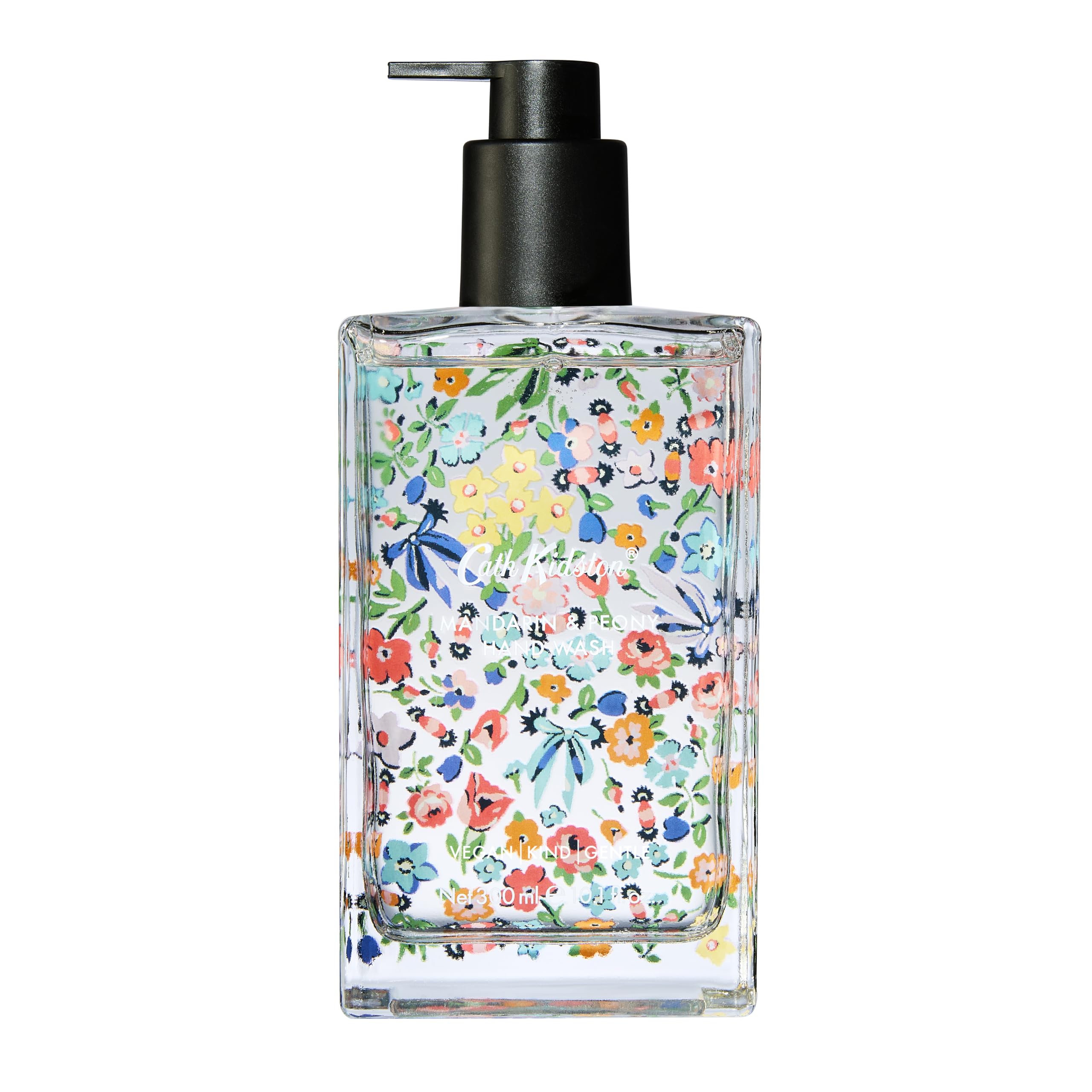 Cath Kidston Mandarin and Peony Handwash 300ml in Ditsy Florals Glass Bottle