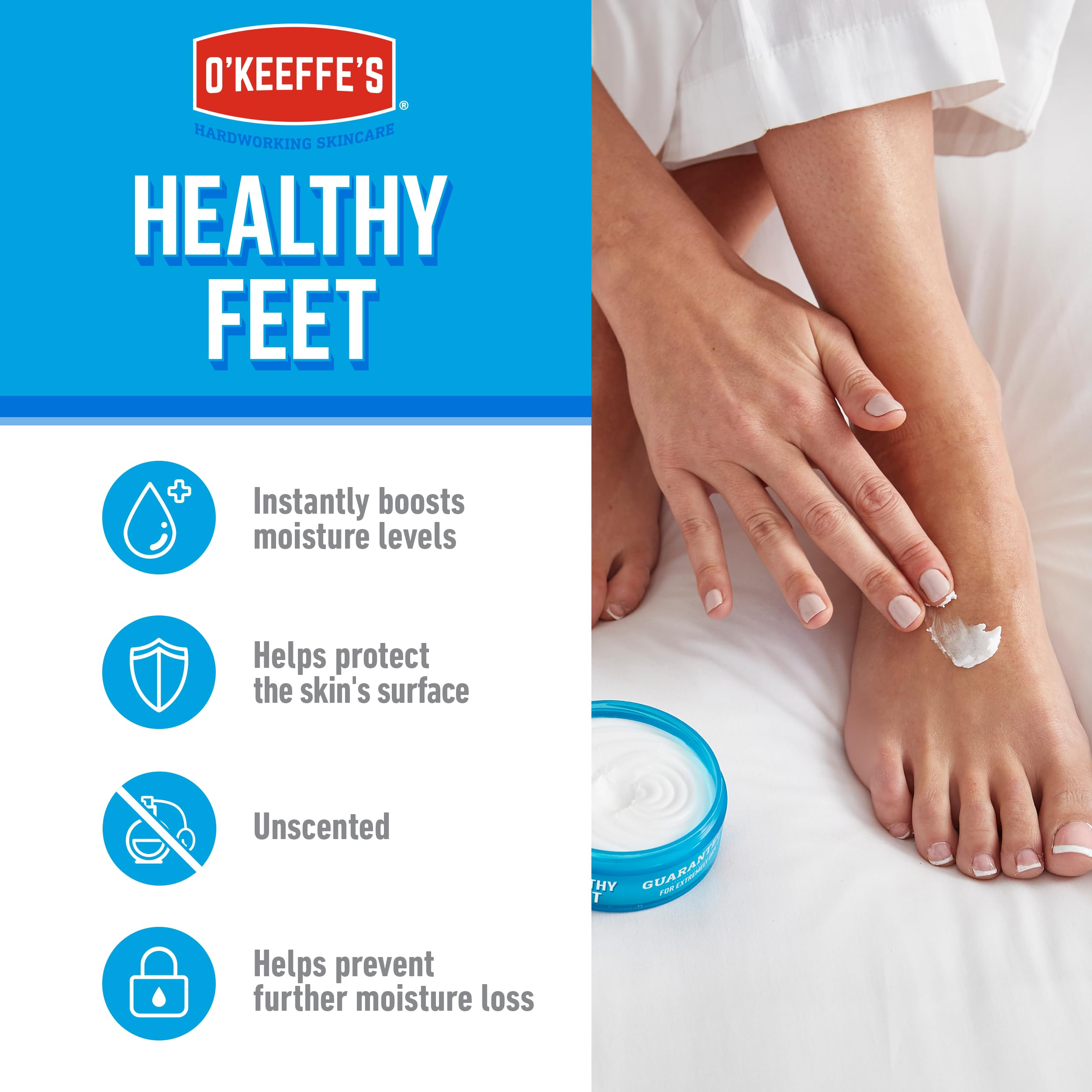 O'Keeffe's Healthy Feet Foot Cream (91g Tub)