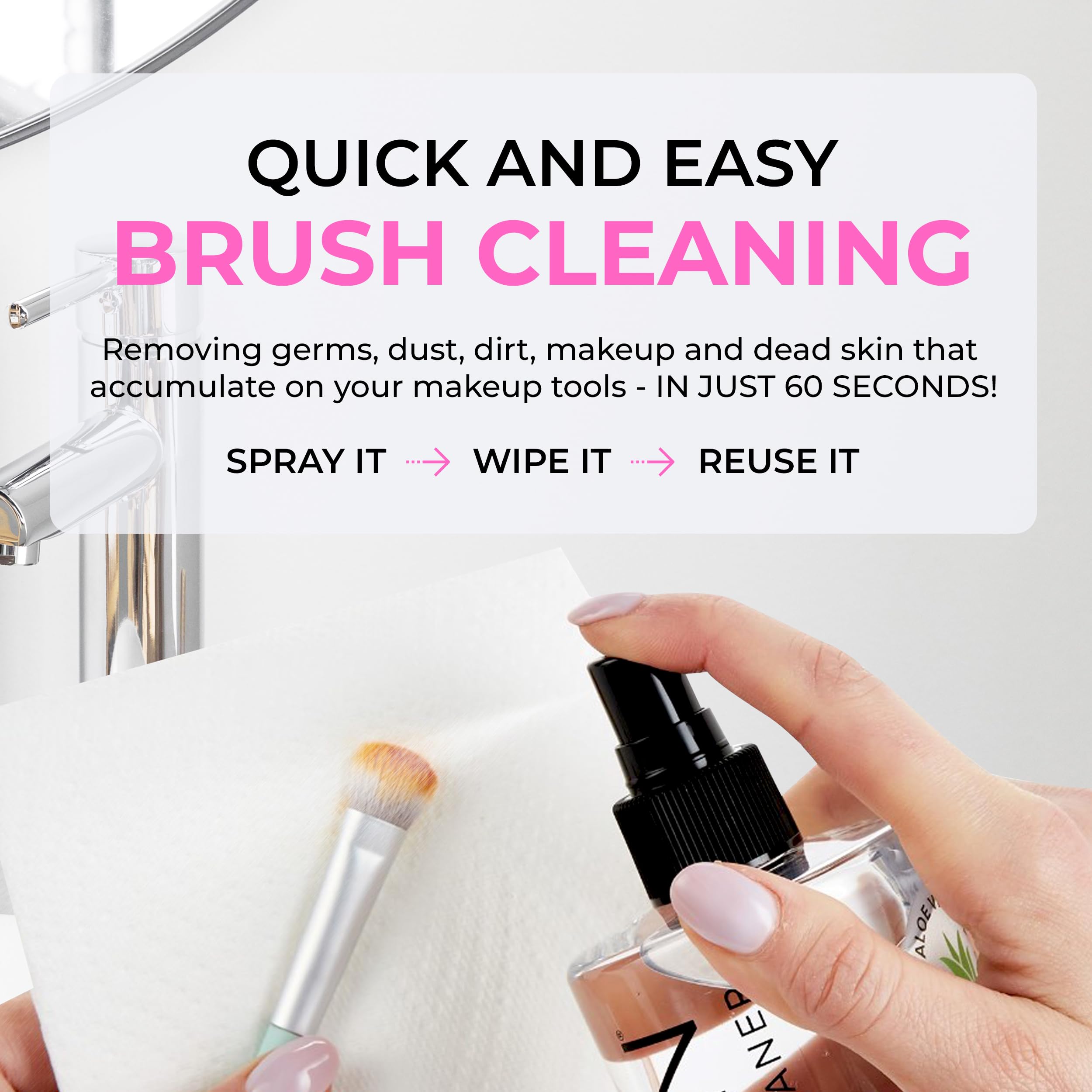 ISOCLEAN Fast-Drying, No-Rinse Brush Cleaner with Spray Top 3