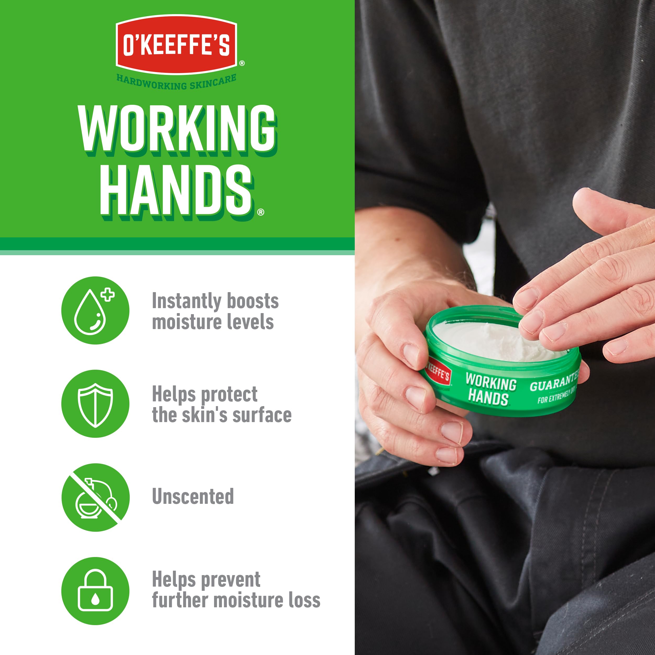 O'Keeffe's Working Hands & Healthy Feet Twin Pack for Extremely Dry, Cracked Skin 4