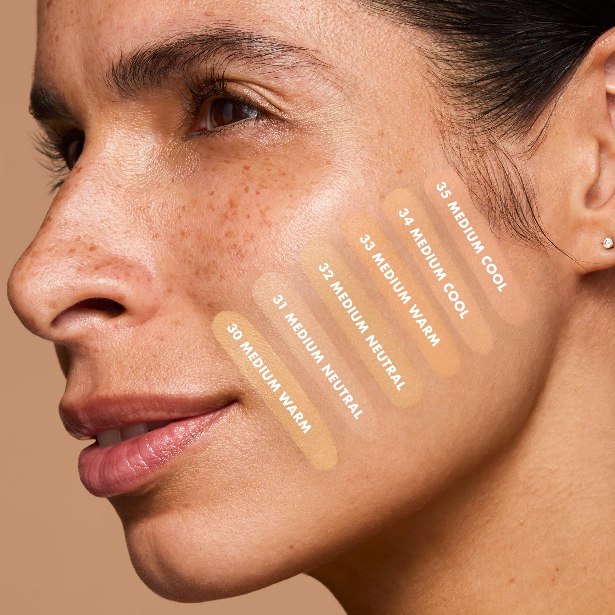 e.l.f. Soft Glam Satin Foundation - Medium Coverage, Buildable, Long-Lasting, 33 Medium Warm 5