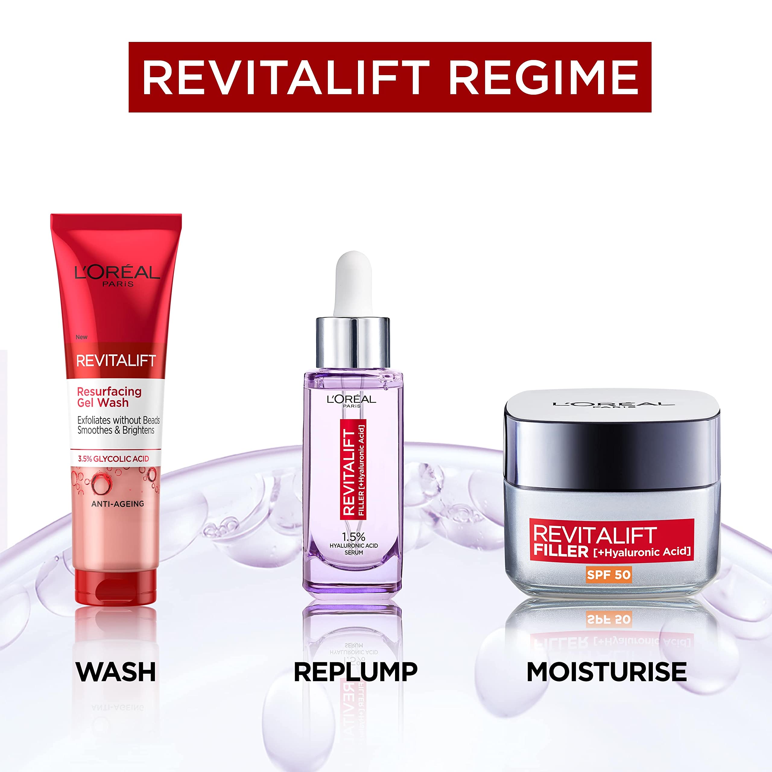 L'Oréal Paris 3,5% Glykolsäure-Reinigungsgel, Revitalift Glykolsäure-Hauterneuerung 6