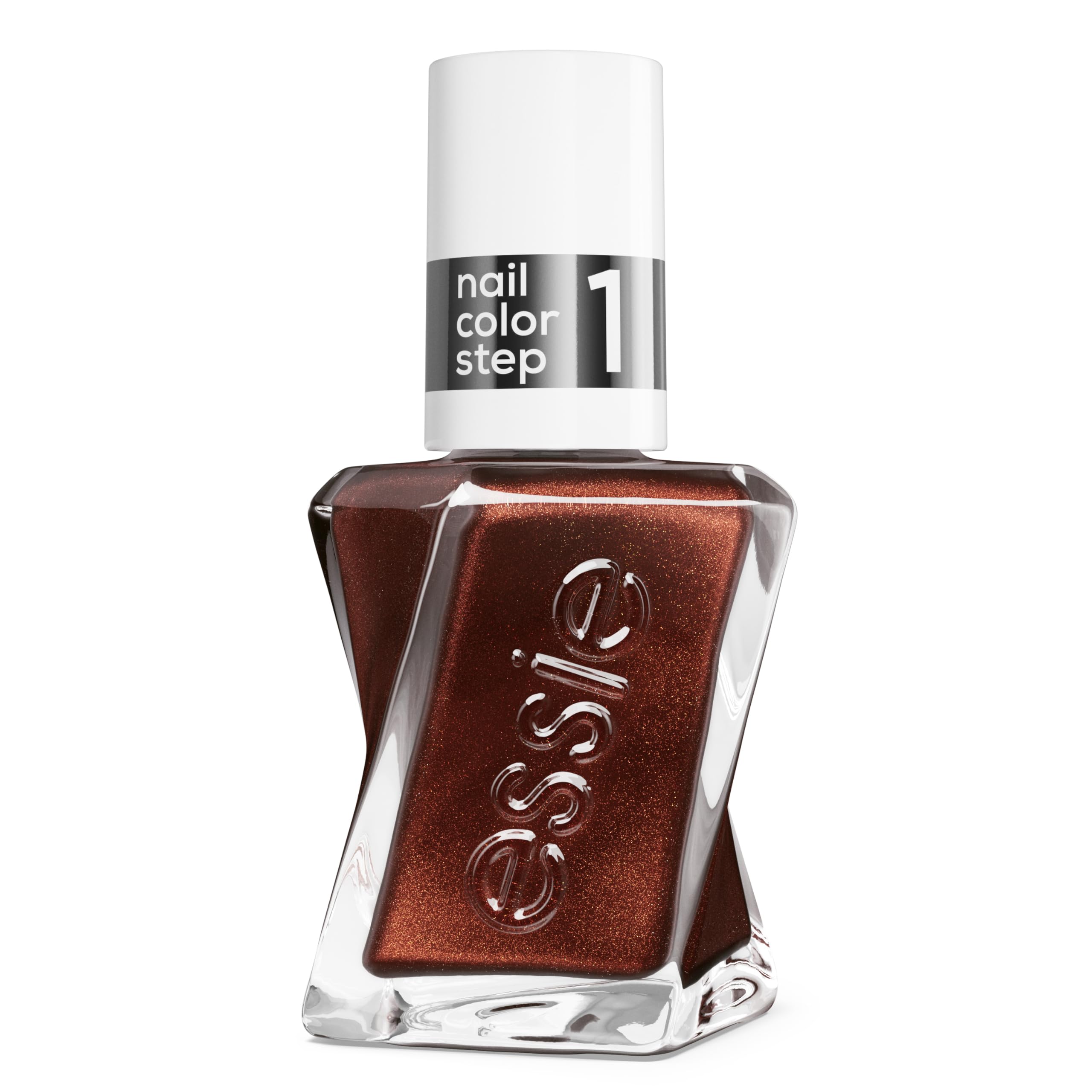 essie Gel Couture Nail Polish, Marquise Please, Metallic Rich Brown, Up to 15 Days Wear, 13.5ml