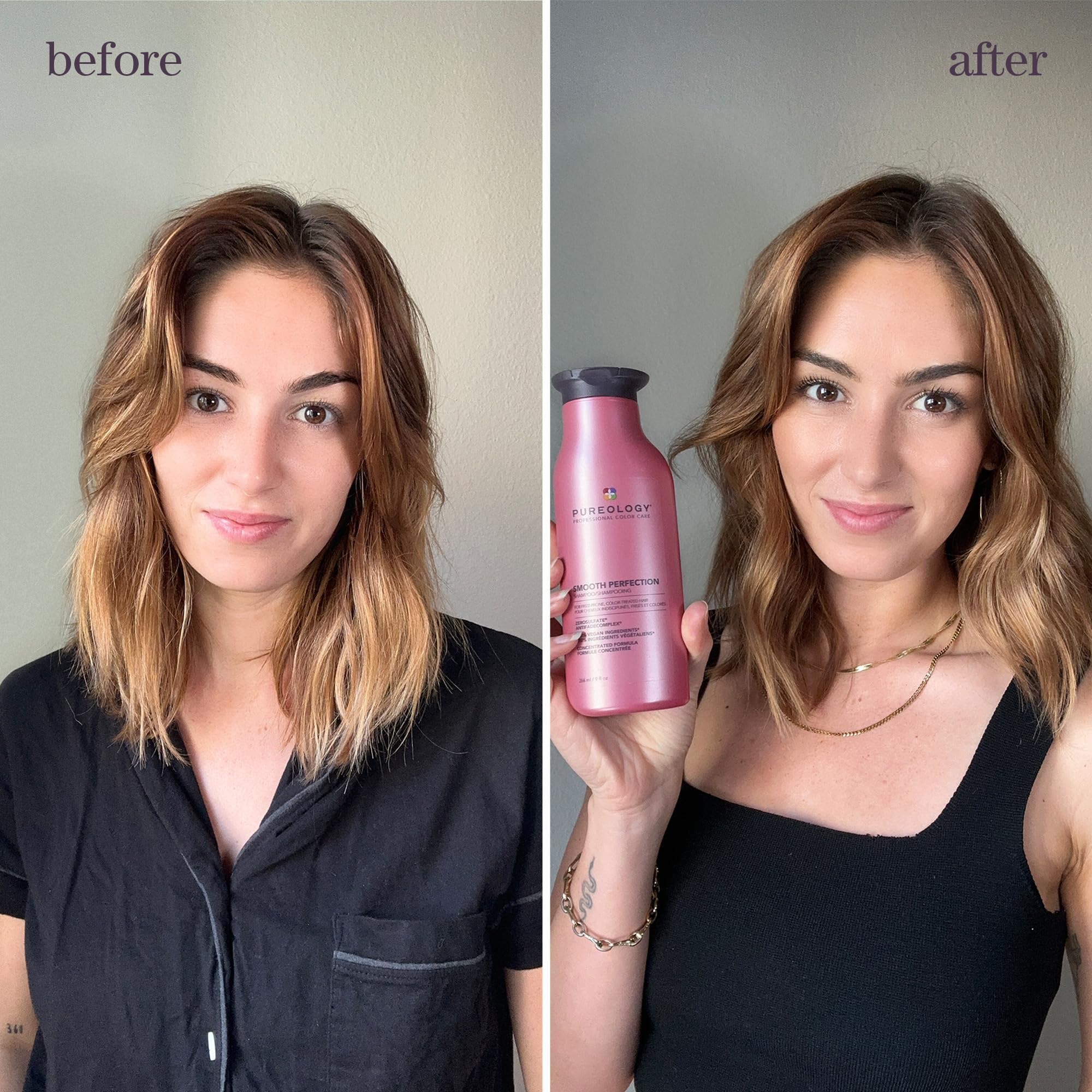 PUREOLOGY Smooth Perfection Shampoo for Frizz-Prone, Colour Treated Hair 3