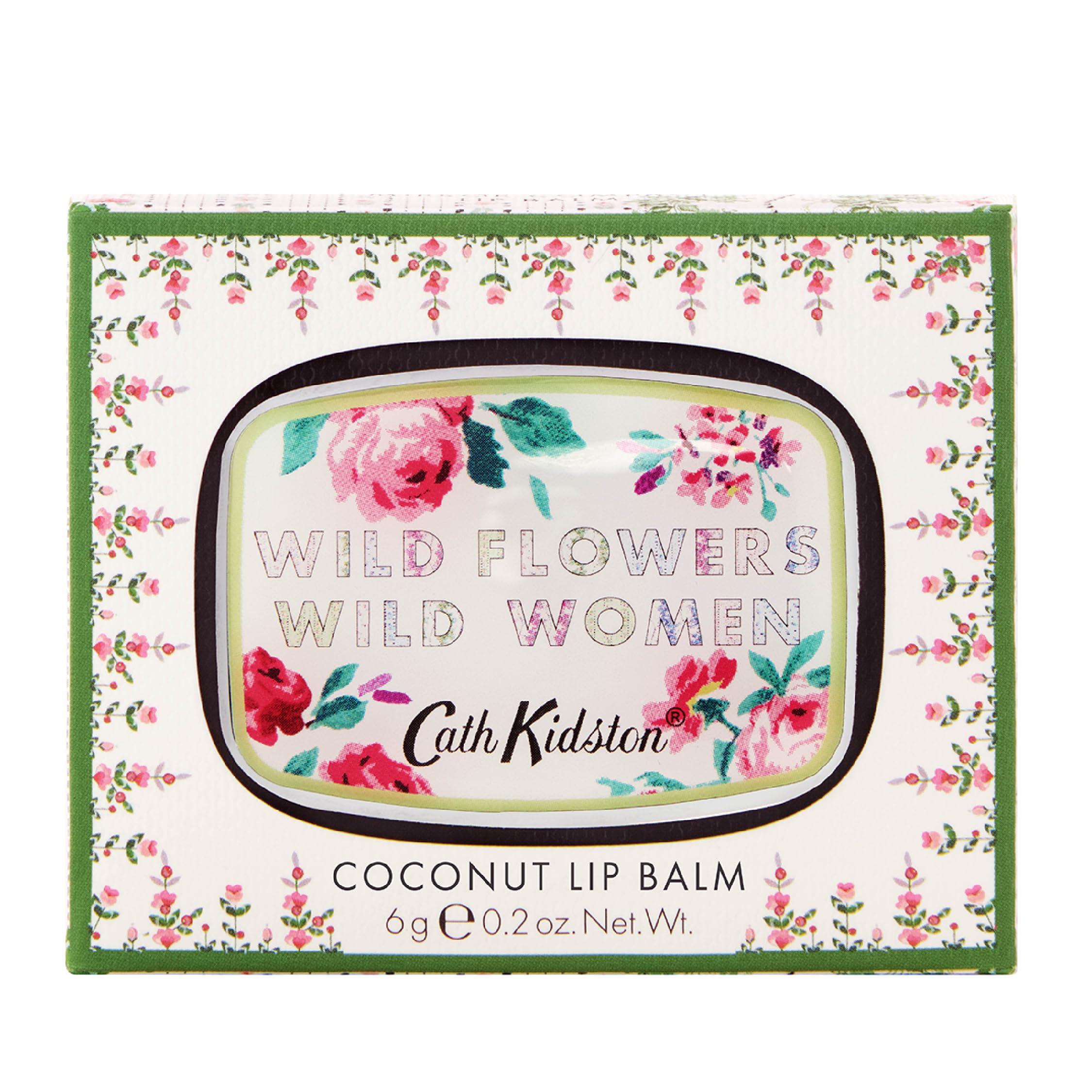 Cath Kidston Collectable Lip Balm Compact with Mirror, Shea Butter & Coconut Oil