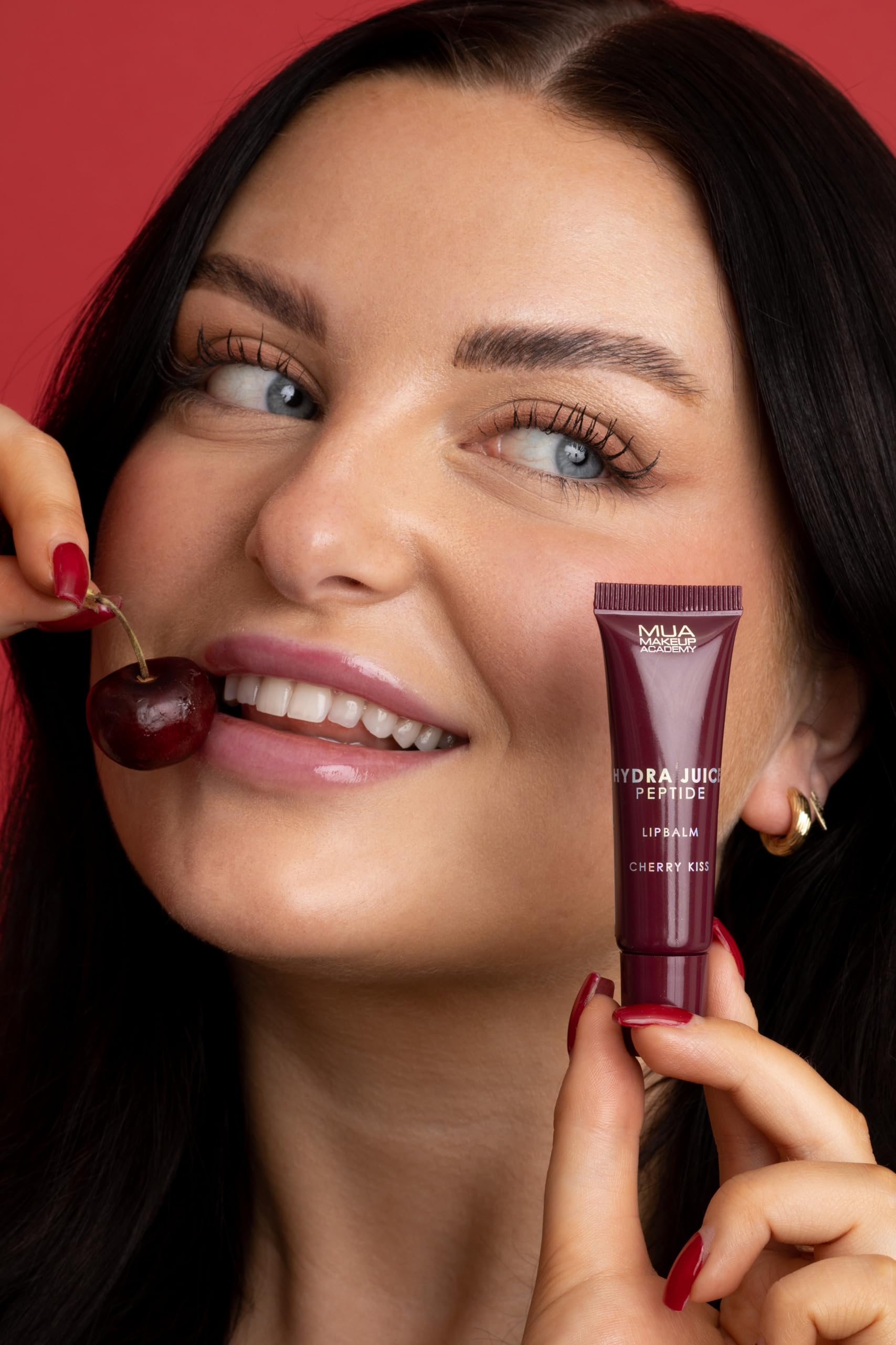 MUA Makeup Academy Hydra Juice Shimmer Peptide Lip Balm, Cherry Kiss, Vegan & Cruelty Free, 10 ml 5