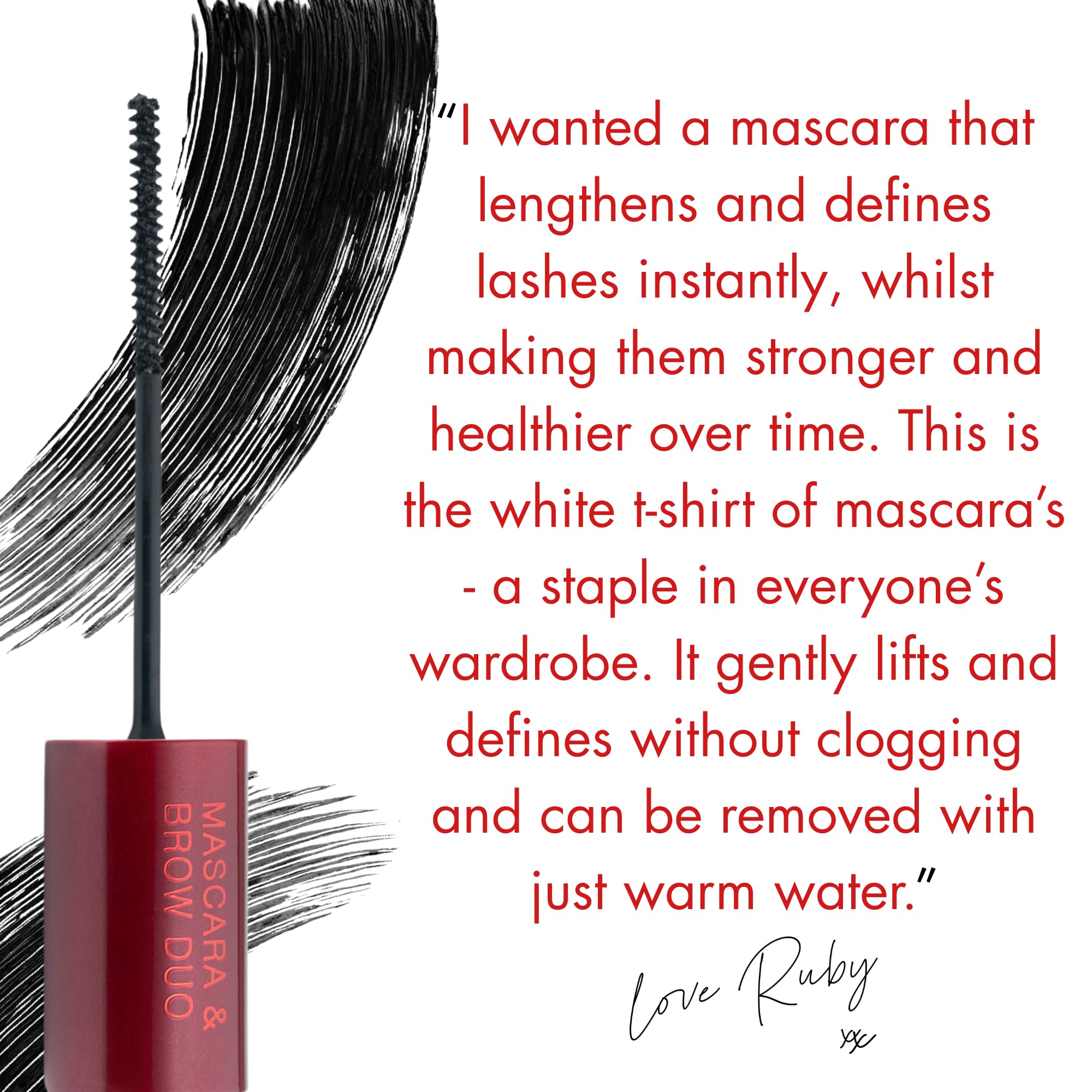 Ruby Hammer Mascara & Brow Duo for Natural Definition and Lash Conditioning 10