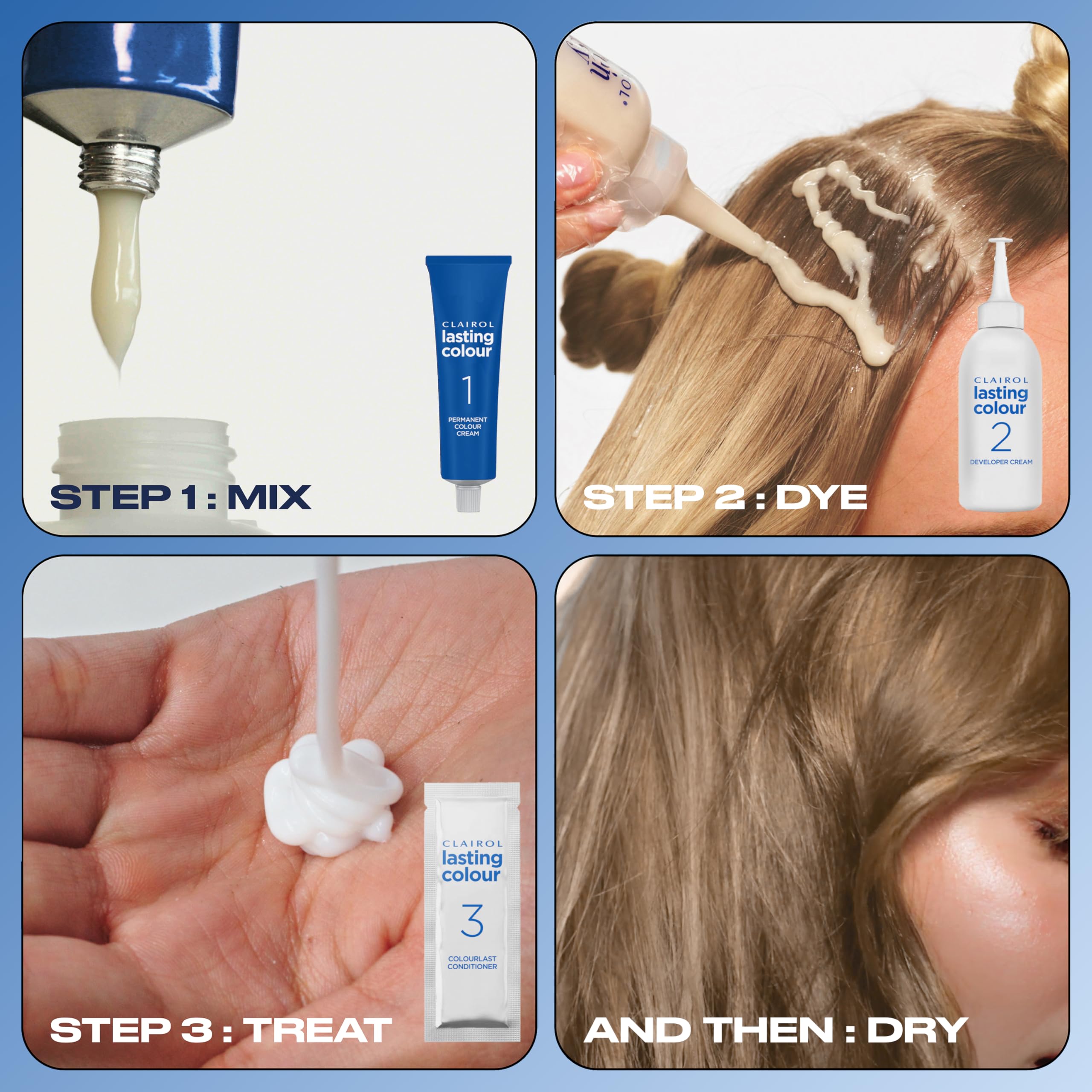 Clairol Permanente Haarfarbe | Ideale Grauabdeckung | Glänzendes und gepflegtes Haar | 8A Mittelblond Asch 6