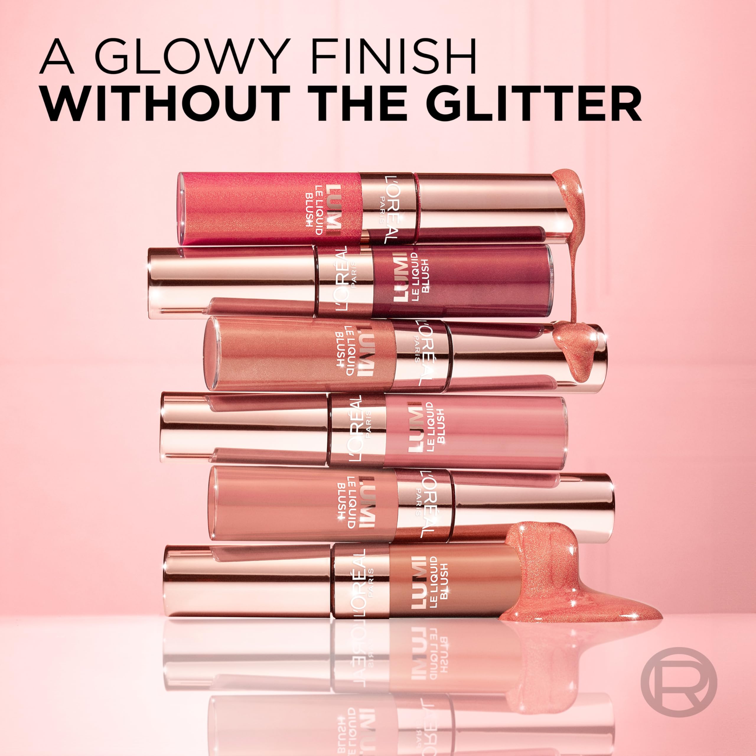 L'Oréal Paris Lumi Le Liquid Blush - Lightweight Radiant Colour & Glowy Finish (630 Glowy True Rose) 5