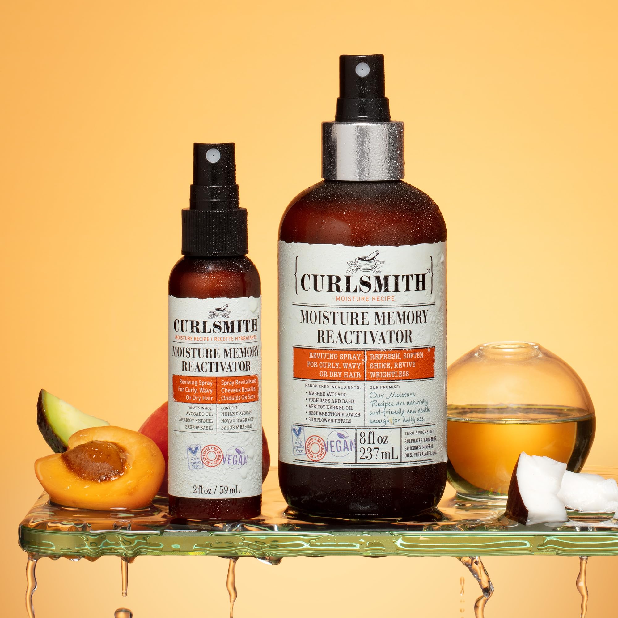 CURLSMITH Moisture Memory Reactivator - Vegan Refresher Leave-In Conditioner for Textured Hair 3