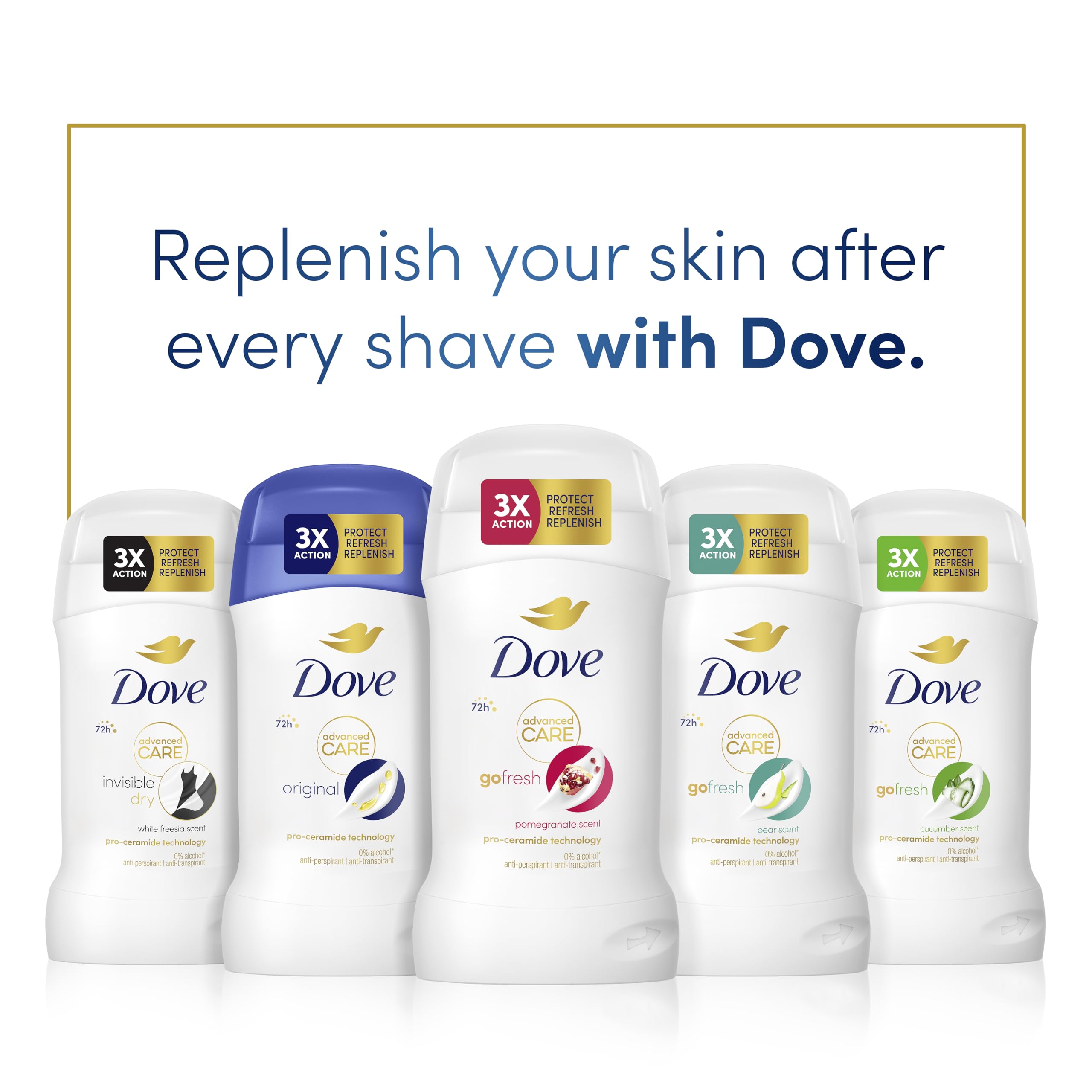 Dove Advanced Care Go Fresh Pomegranate Scent Antiperspirant Deodorant for Women 6