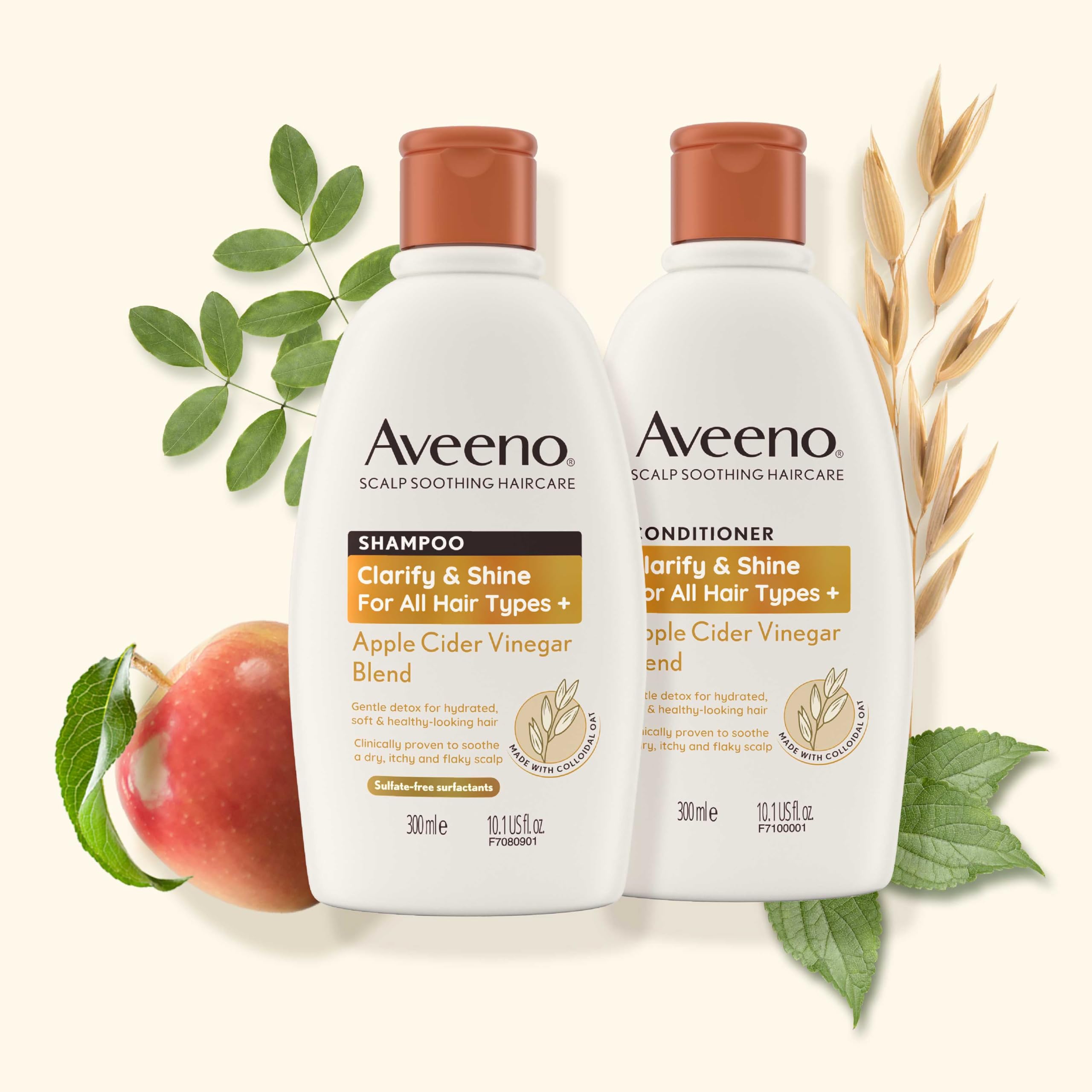 Aveeno Scalp Soothing Clarify & Shine Conditioner with Apple Cider Vinegar, 300ml 8