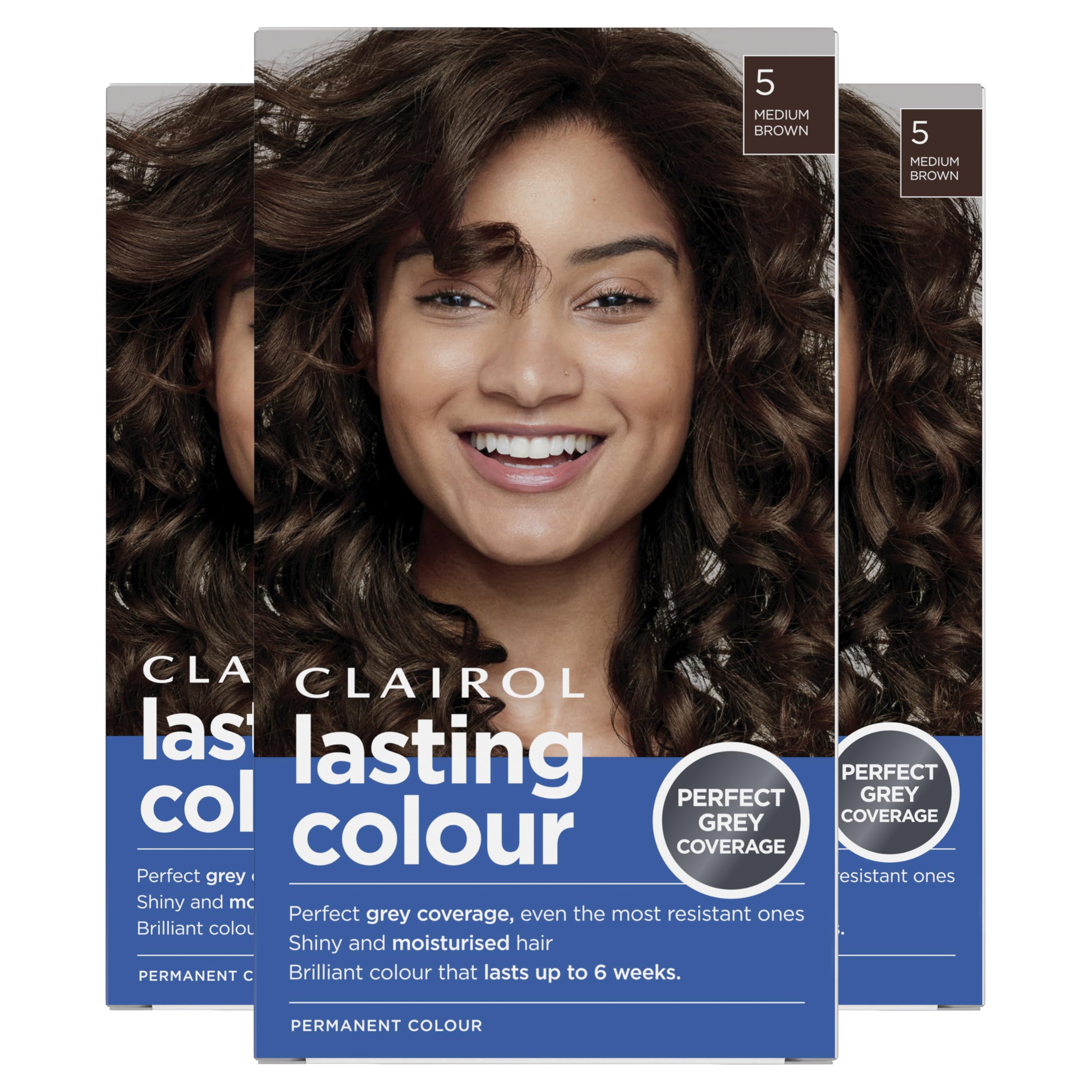 Clairol Permanente Haarfarbe | Ideale Grauabdeckung | Glänzendes und gepflegtes Haar | 5 Mittelbraun