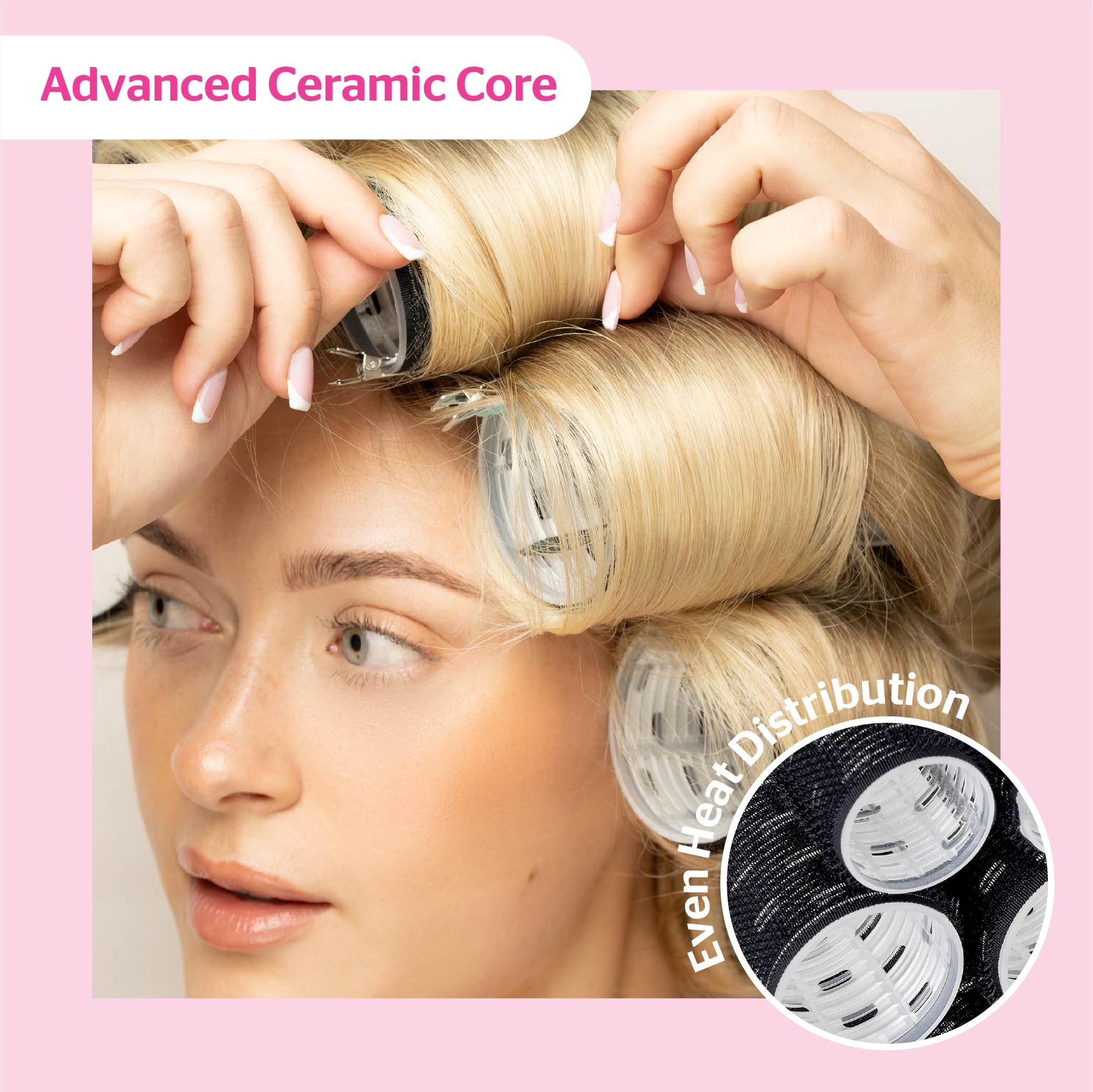 Brushworks Ceramic Thermal Hair Rollers - 9 Pack Assorted Sizes for Volume & Curls 3