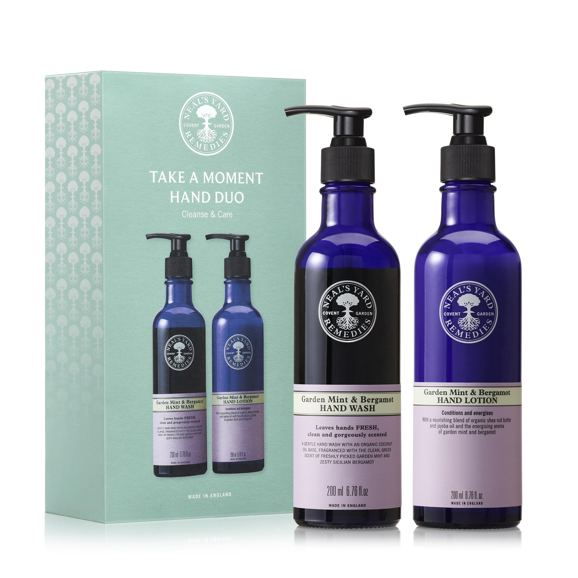 Neal's Yard Remedies Take A Moment Garden Mint & Bergamot Hand Gift Set