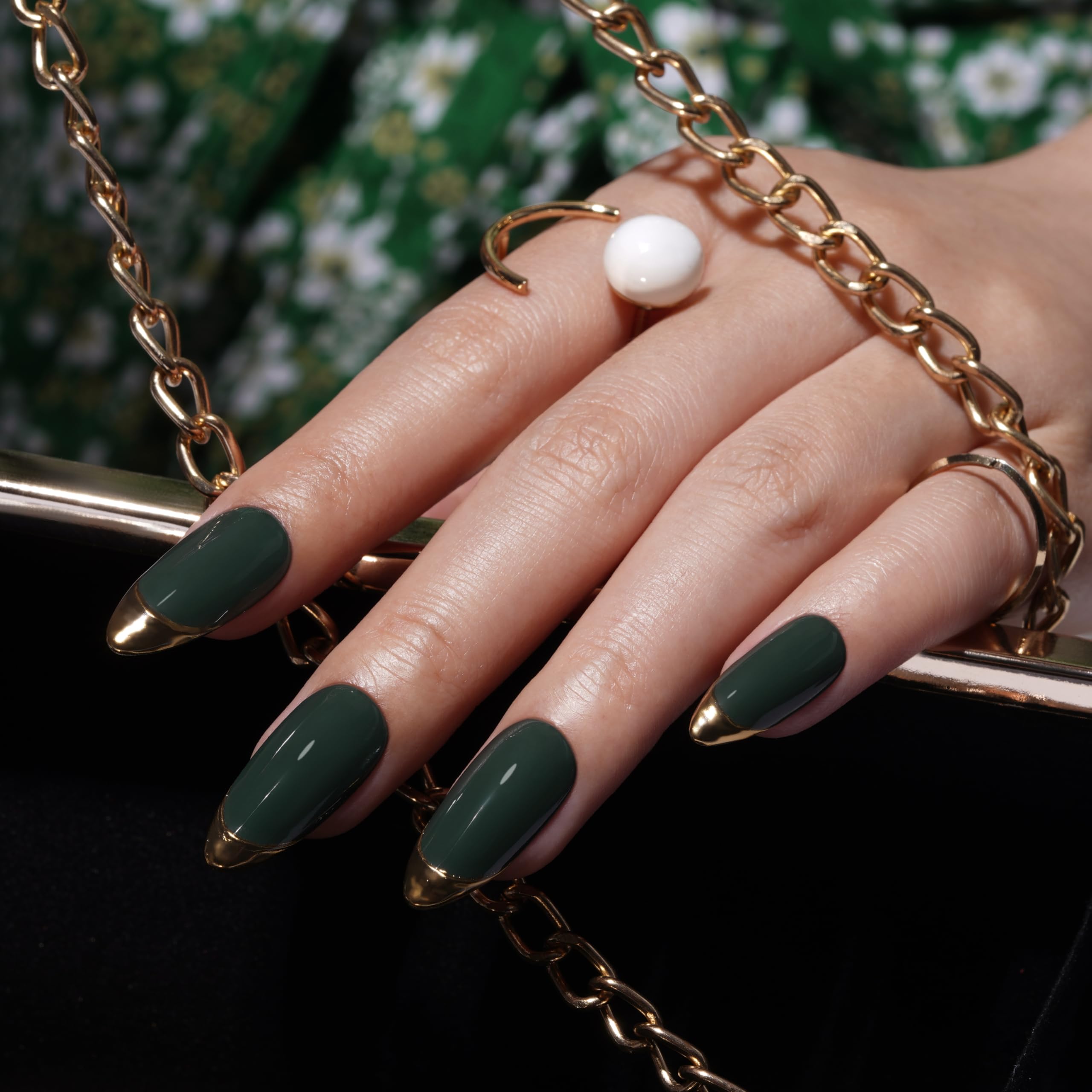 Bluesky Gel Nail Polish 10ml - Dark Humour (AW2318) Green Soak-Off Gel 4