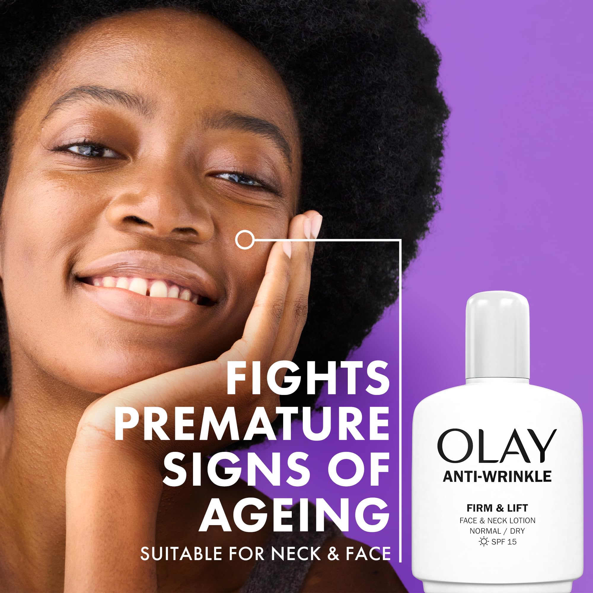 Olay Anti-Wrinkle Firm & Lift Face and Neck Lotion with SPF15
