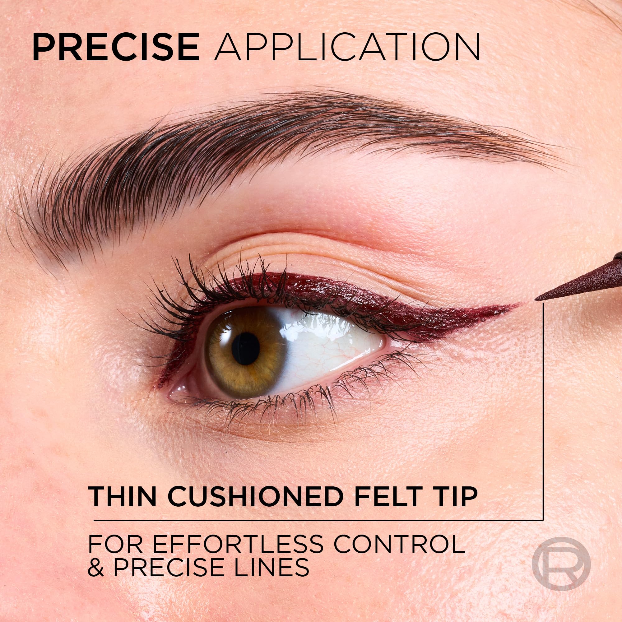L'Oréal Paris Haute Precision Felt-Tip Liquid Eyeliner - Bordeaux Cashmere Shade 5