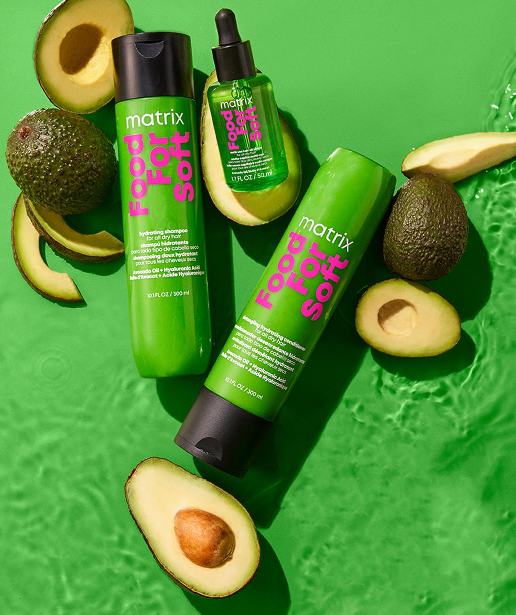 Matrix Food for Soft Feuchtigkeitsspendendes Shampoo mit Avocadoöl und Hyaluronsäure 6