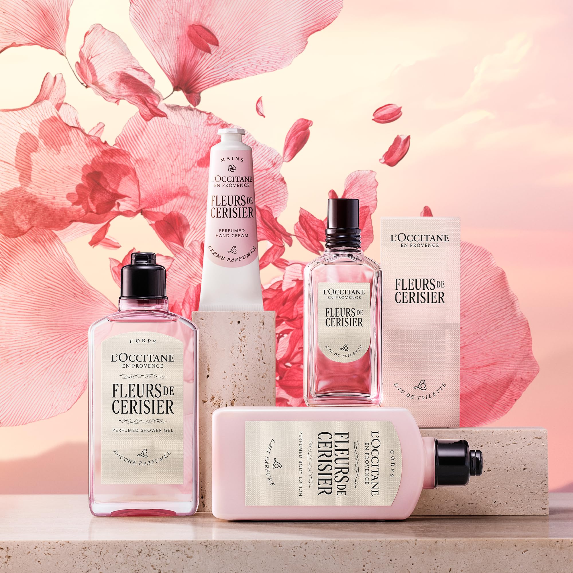 L'OCCITANE Fleurs de Cerisier (Cherry Blossom) Hand Cream, 75ml Hydrating Formula 5