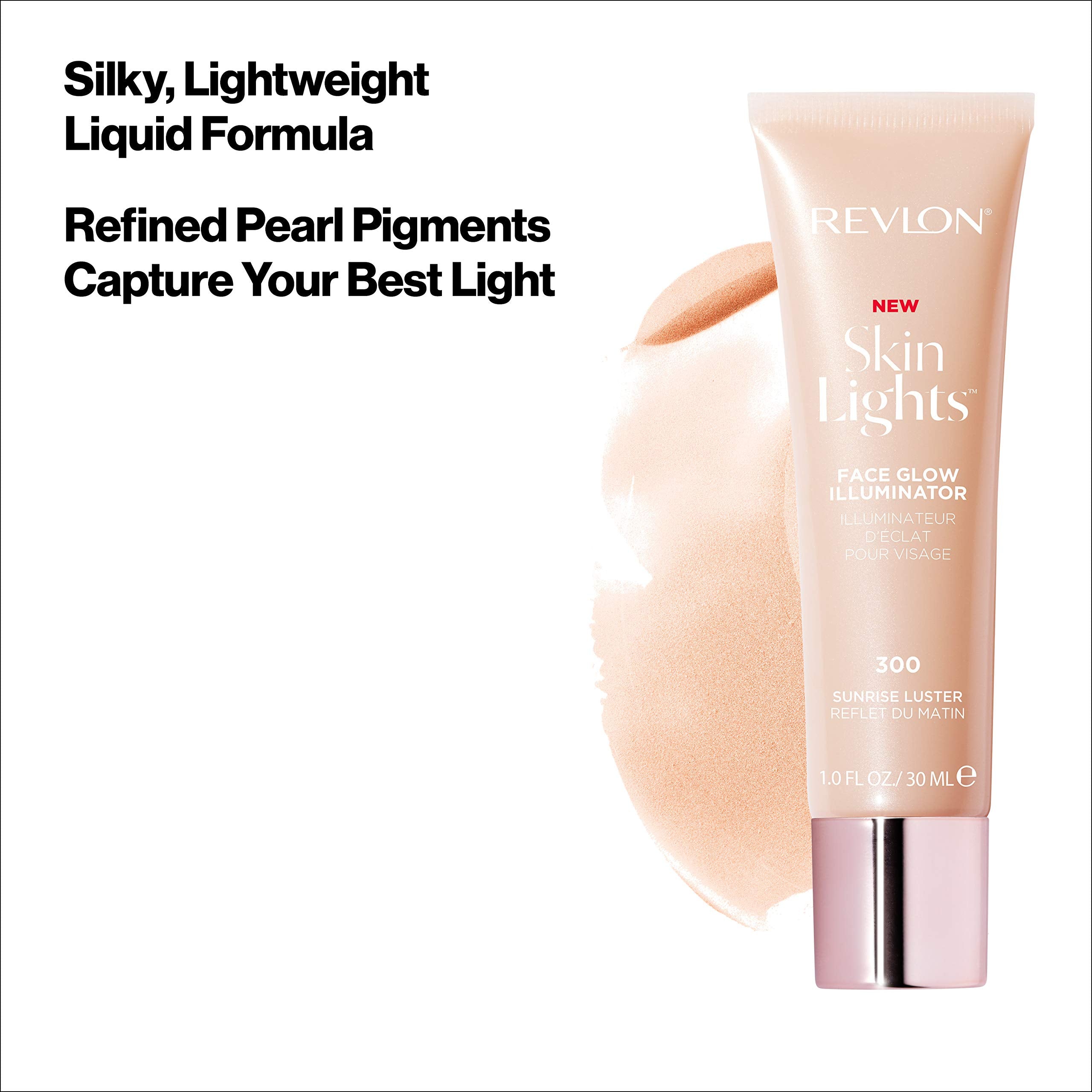 Revlon SkinLights Face Glow Illuminator, Sunrise Luster - 3-in-1 Primer, Highlighter, Glow Booster 4