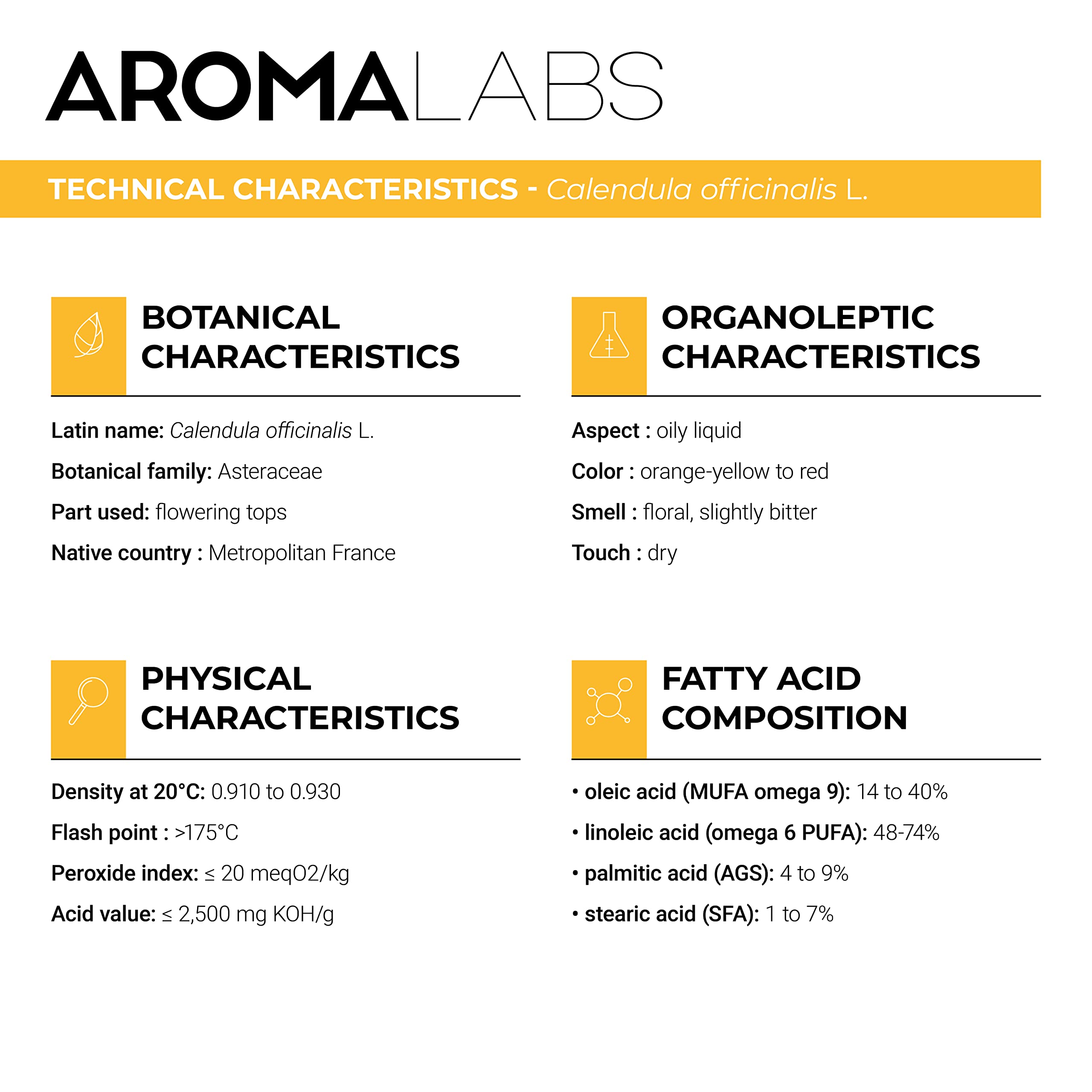 Aroma Labs ORGANIC Calendula Infused Oil - 250mL - 100% Pure Vegetable Oil 3