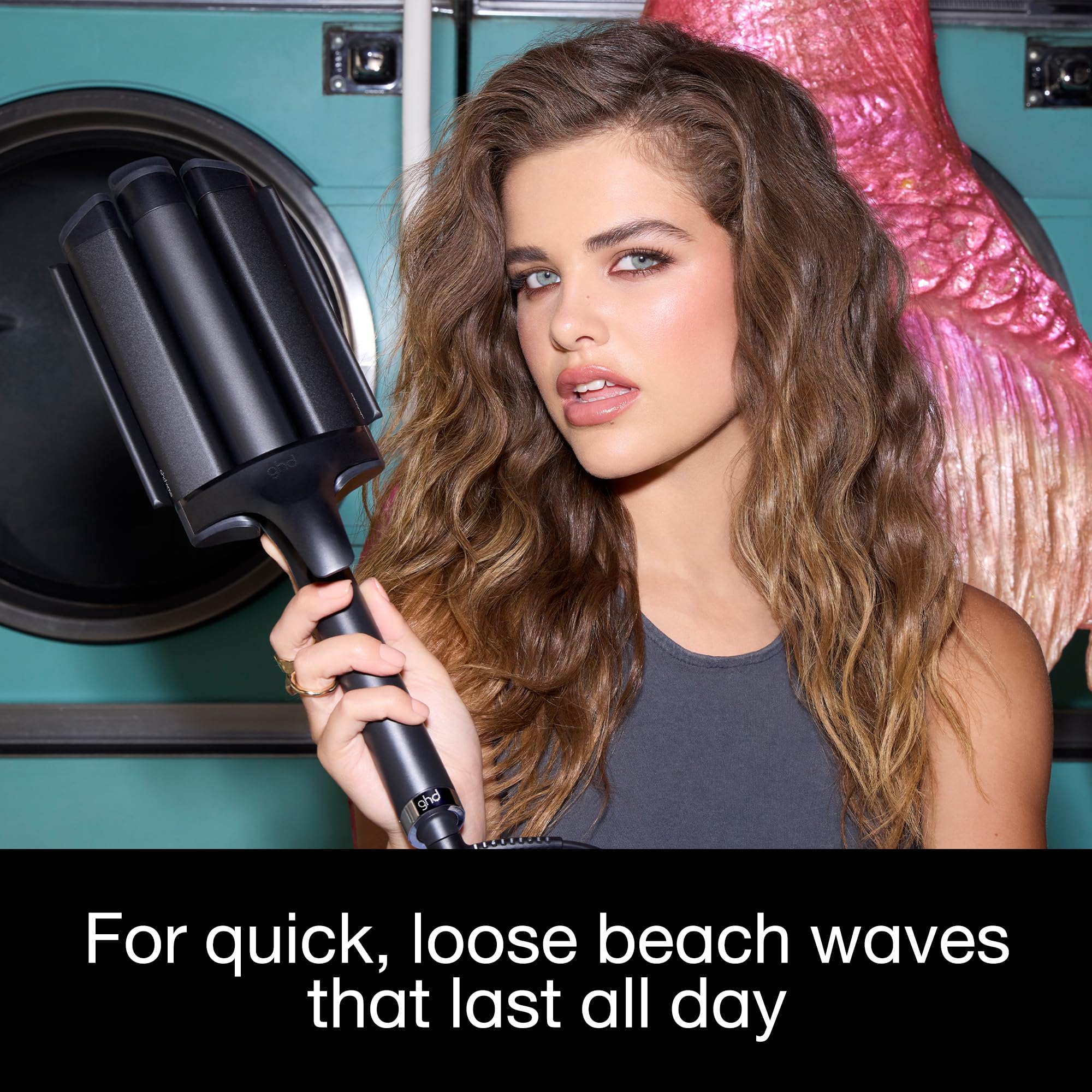 ghd Wave Triple Barrel Waver in Black for Quick, Loose Beach Waves 5