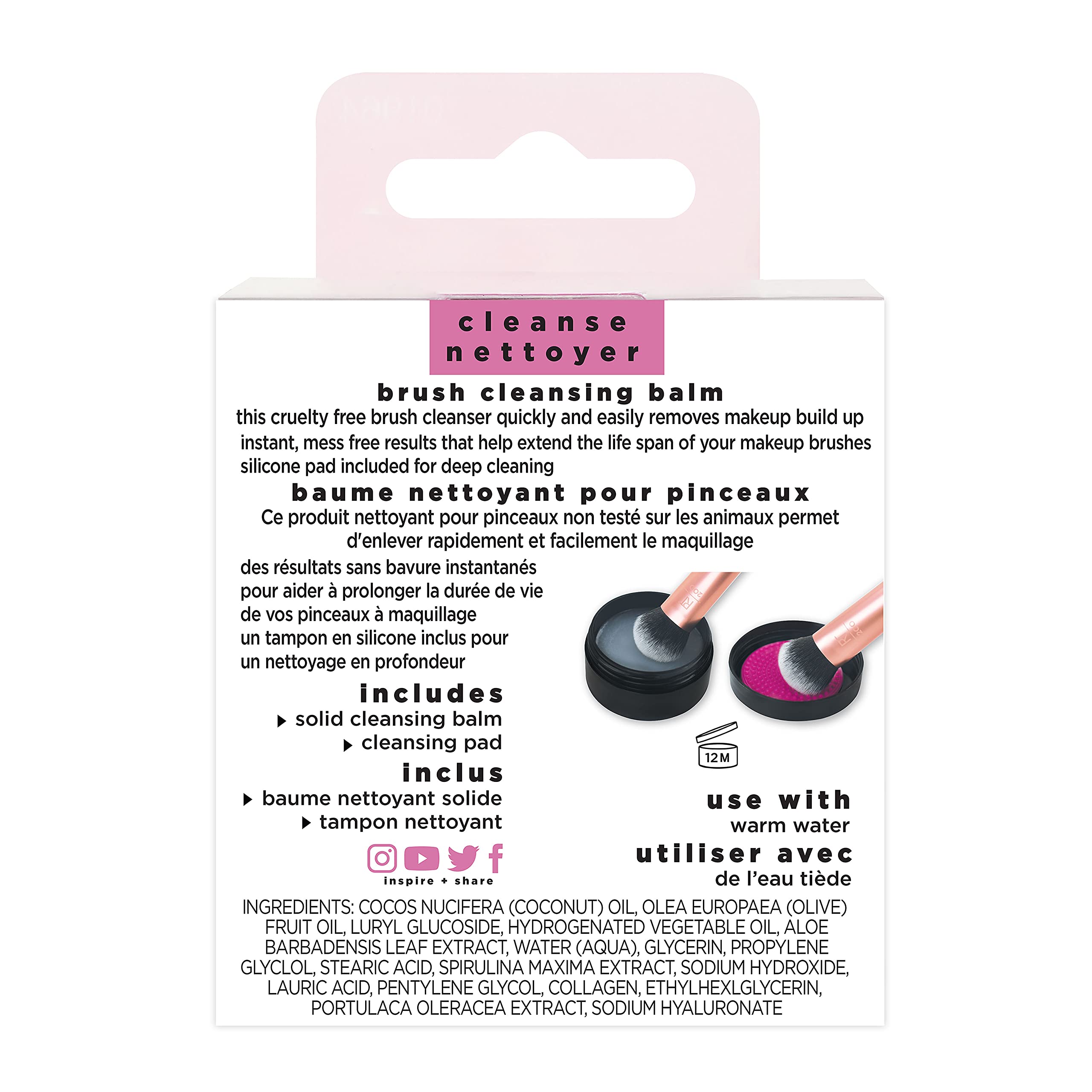 Real Techniques Brush Cleansing Balm with Deep Cleansing Pad for Makeup Brushes 6