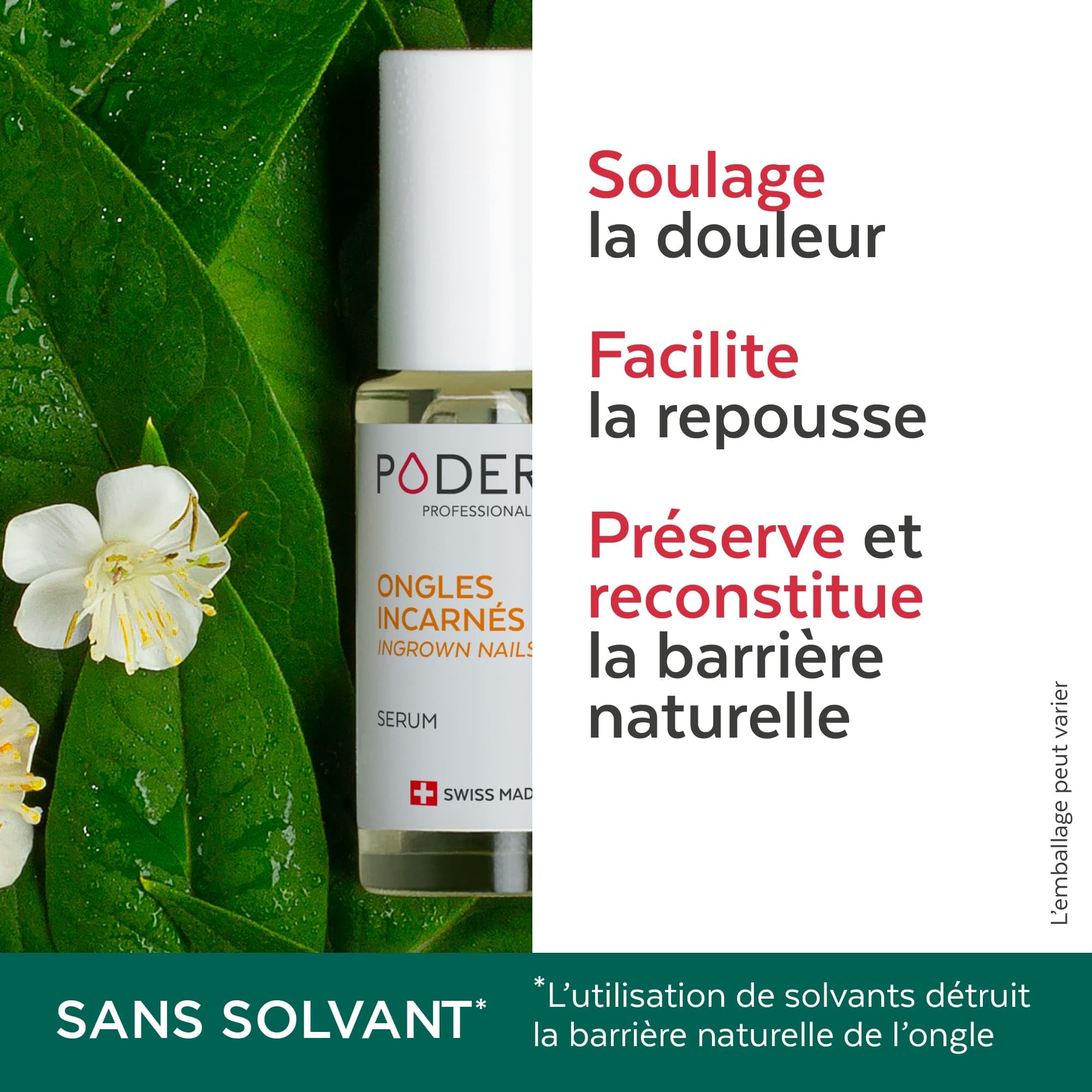 Poderm Emollient zur Behandlung eingewachsener Zehennägel | Schweizer Nagelweichmacher