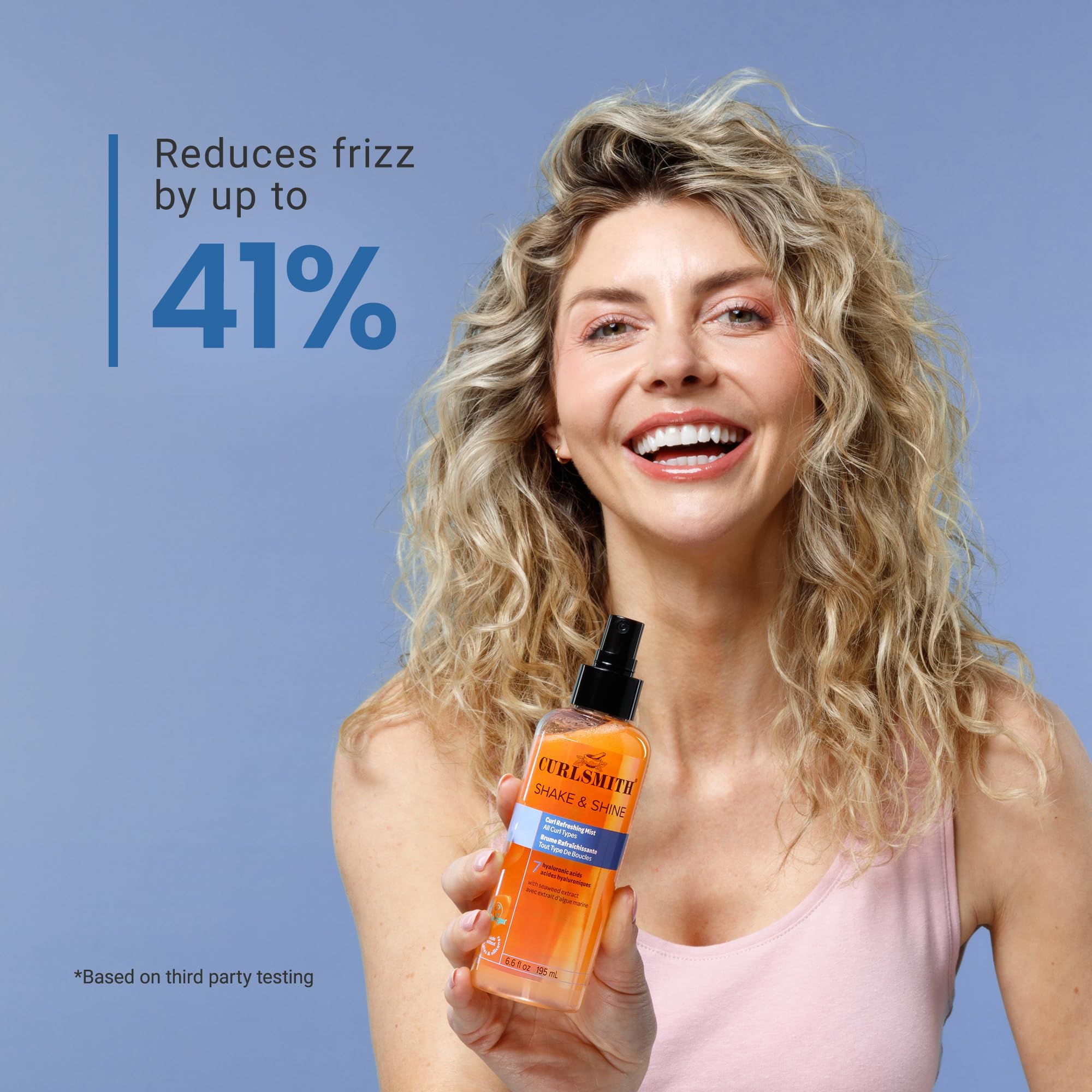 CURLSMITH Shake + Shine Curl Refreshing Mist | Bi-Phase Curl Spray with Hyaluronic Acid 6