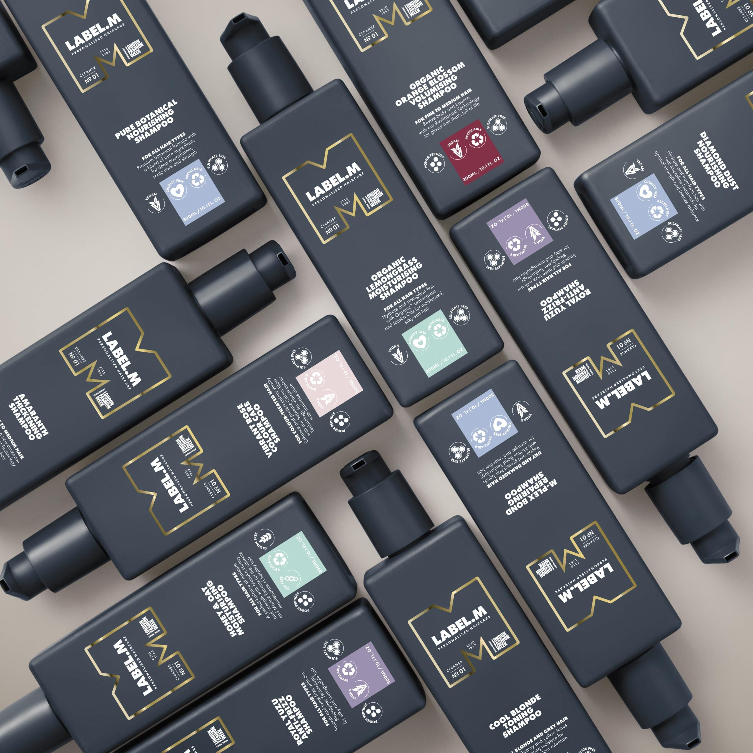 label.m Honey & Oat Moisturising Shampoo 300ml with Recyclable Pump 5