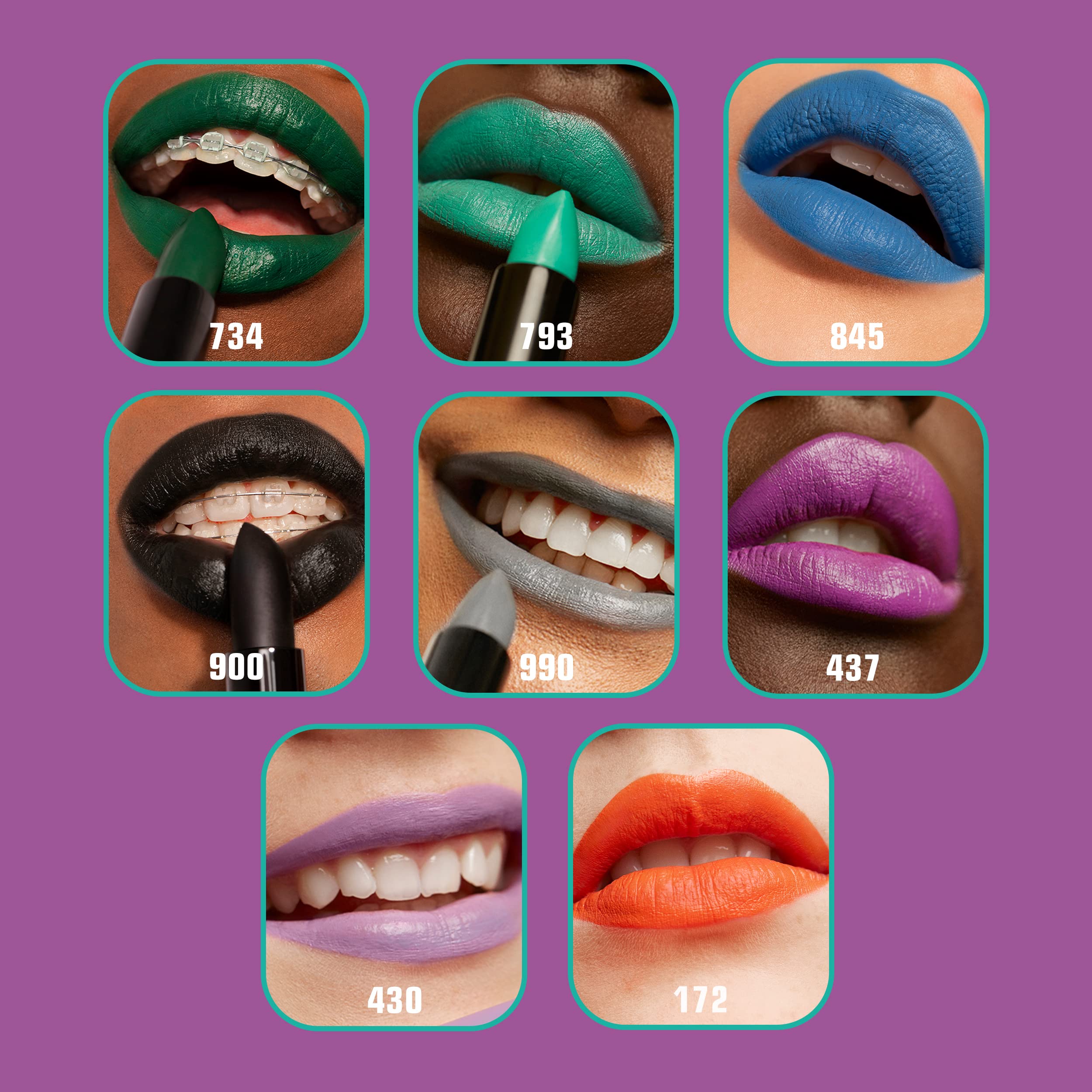 3INA MAKEUP – Lippenstift 430 – Kaltvioletter Lippenstift mit Vitamin E und Sheabutter zur Lippenpflege – Langanhaltende Lippenfarbe mit mattem Finish und cremiger Textur – Vegan – Tierversuchsfrei 4