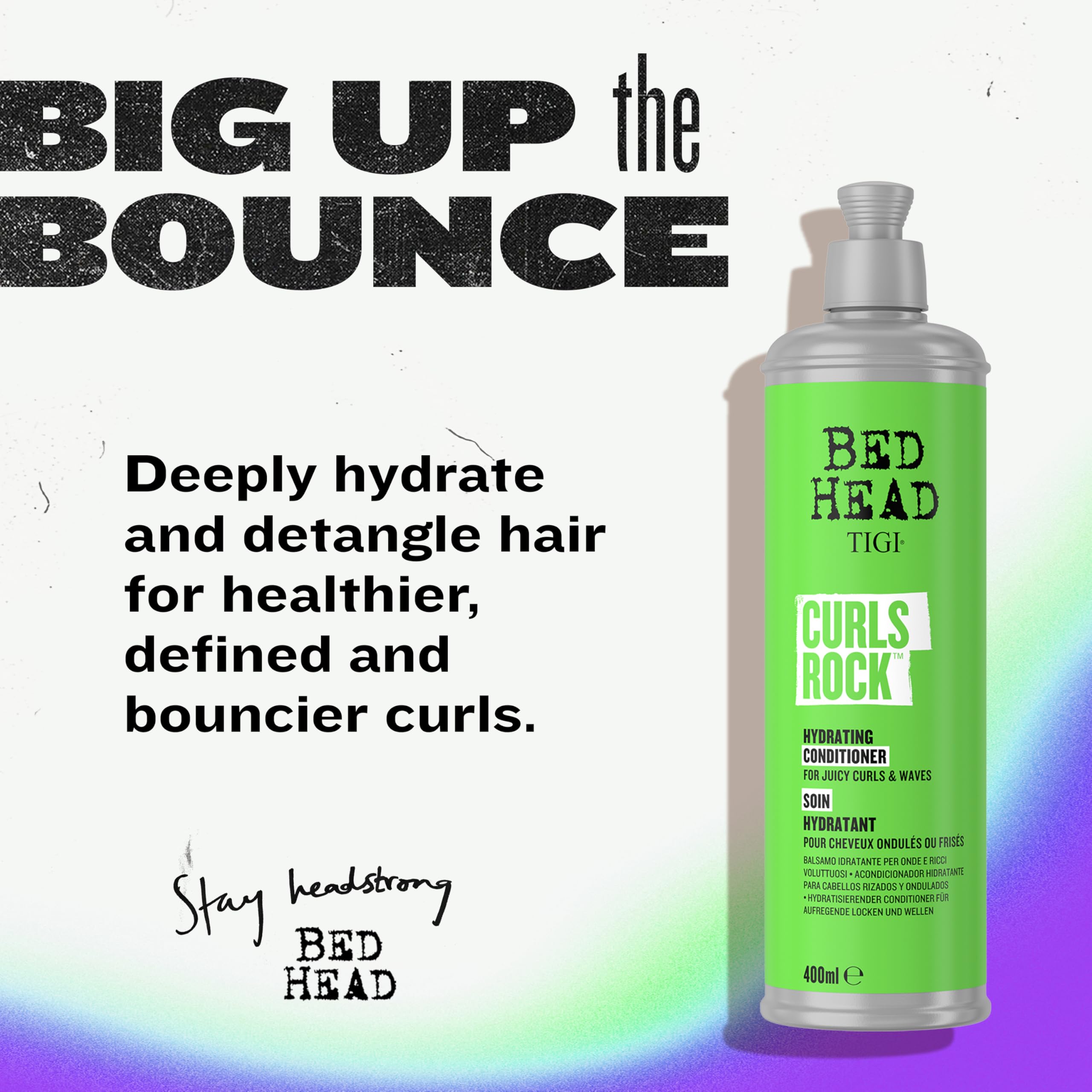 Bed Head by TIGI Curls Rock Hydrating Conditioner – Tiefenwirksame Feuchtigkeitspflege für das Haar