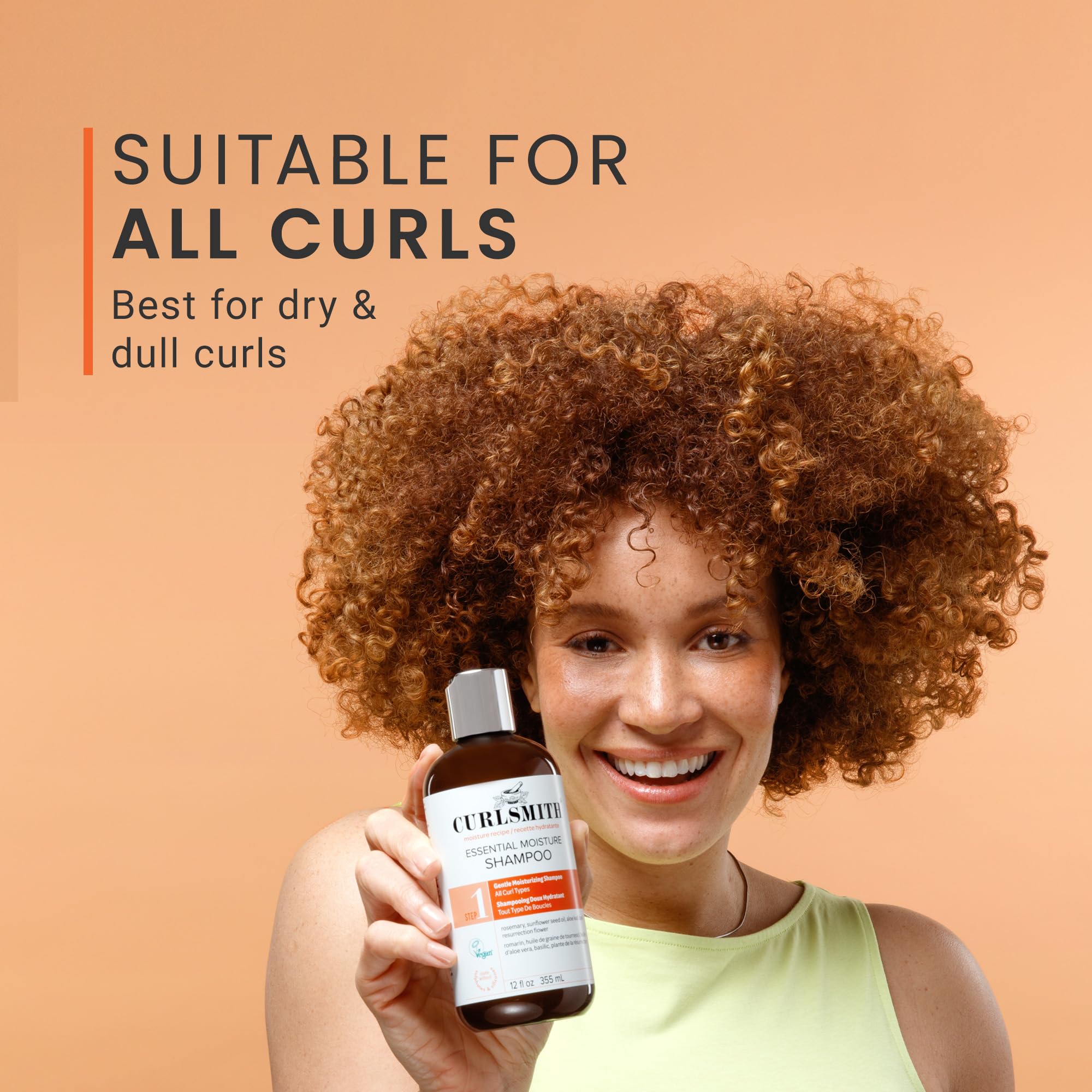 CURLSMITH Essential Moisture Cleanser - Gentle Nourishing Shampoo for All Curls & Textures 4