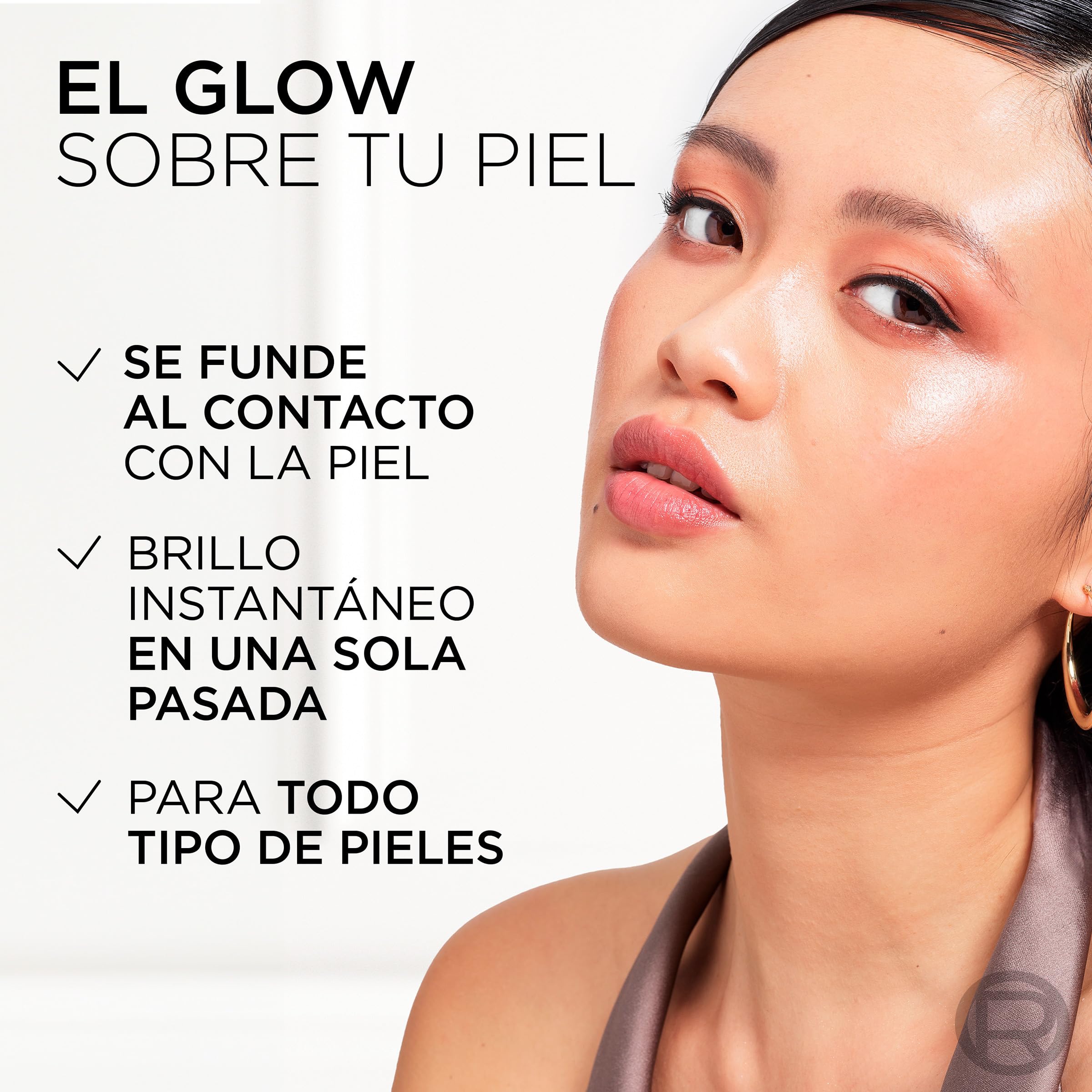 L'Oréal Paris Lumi Le Glass Stick, Highlighter-Stick für vielfältige Anwendungen, strahlendes Satin-Finish, nicht klebrig, glitzerfrei, für alle Hauttöne, Farbton: 610 Pearl Eclat 7