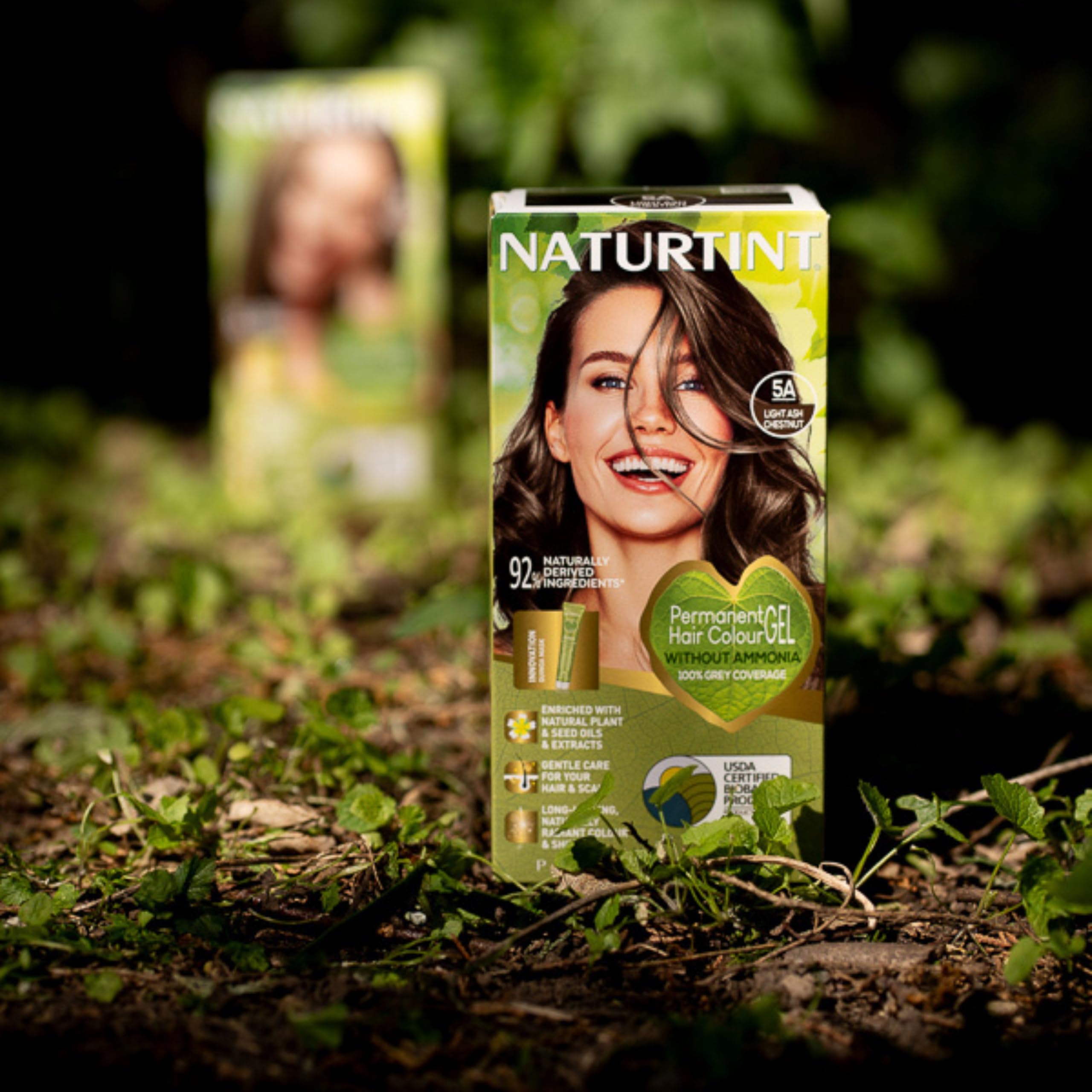 Naturtint Permanent Hair Colour Gel 5A Light Ash Chestnut, Plant Enriched 4