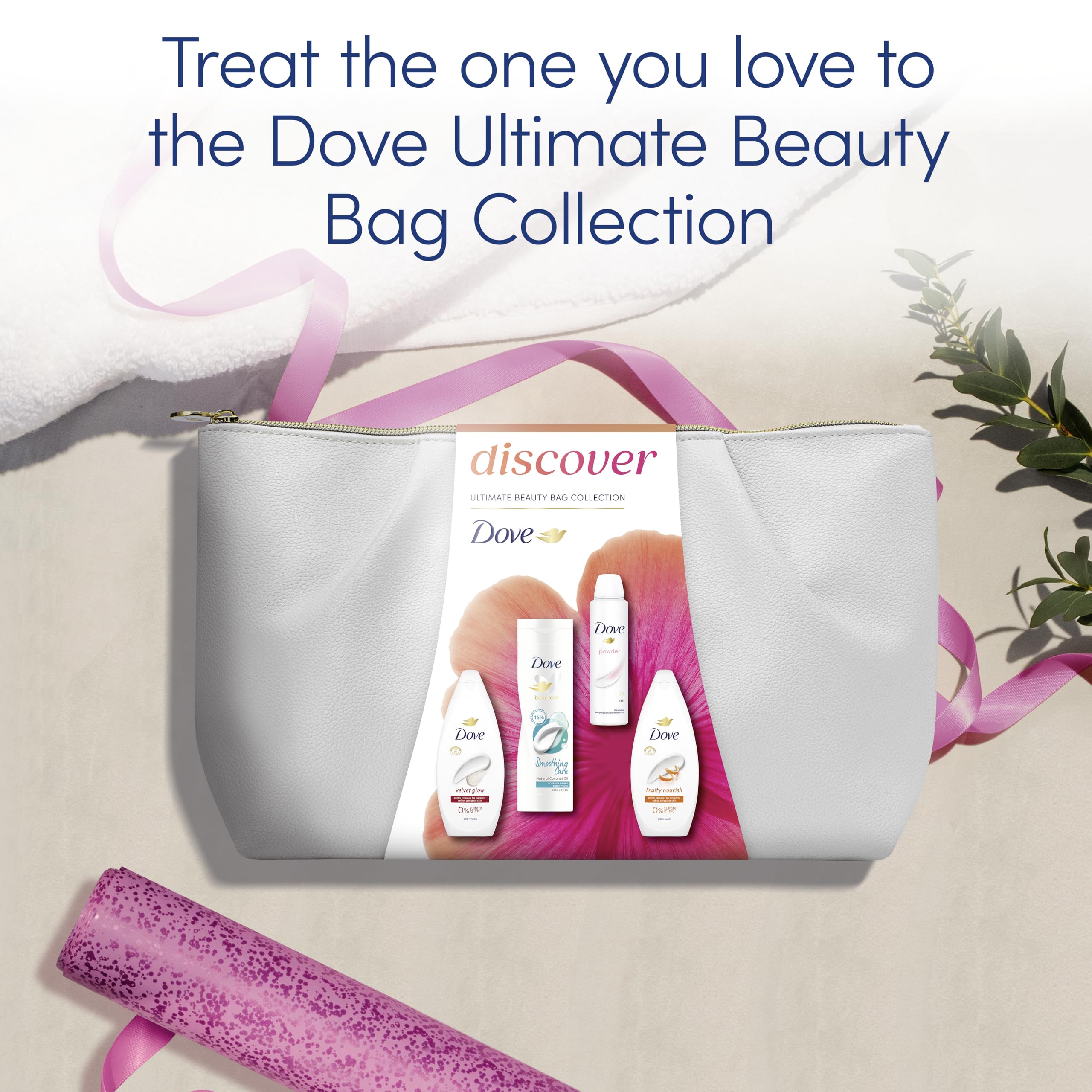 Dove Ultimate Beauty Bag Collection Gift Set with Body Washes and Deodorant 3
