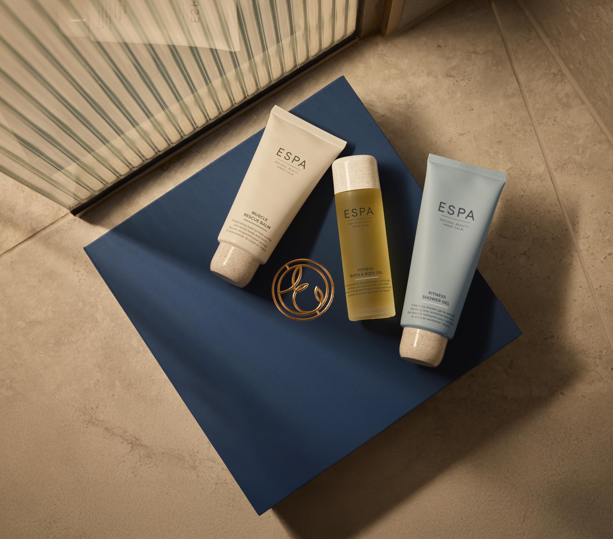 ESPA Fitness Collection: Muscle Rescue Balm, Shower Gel, and Body Oil for Active Recovery