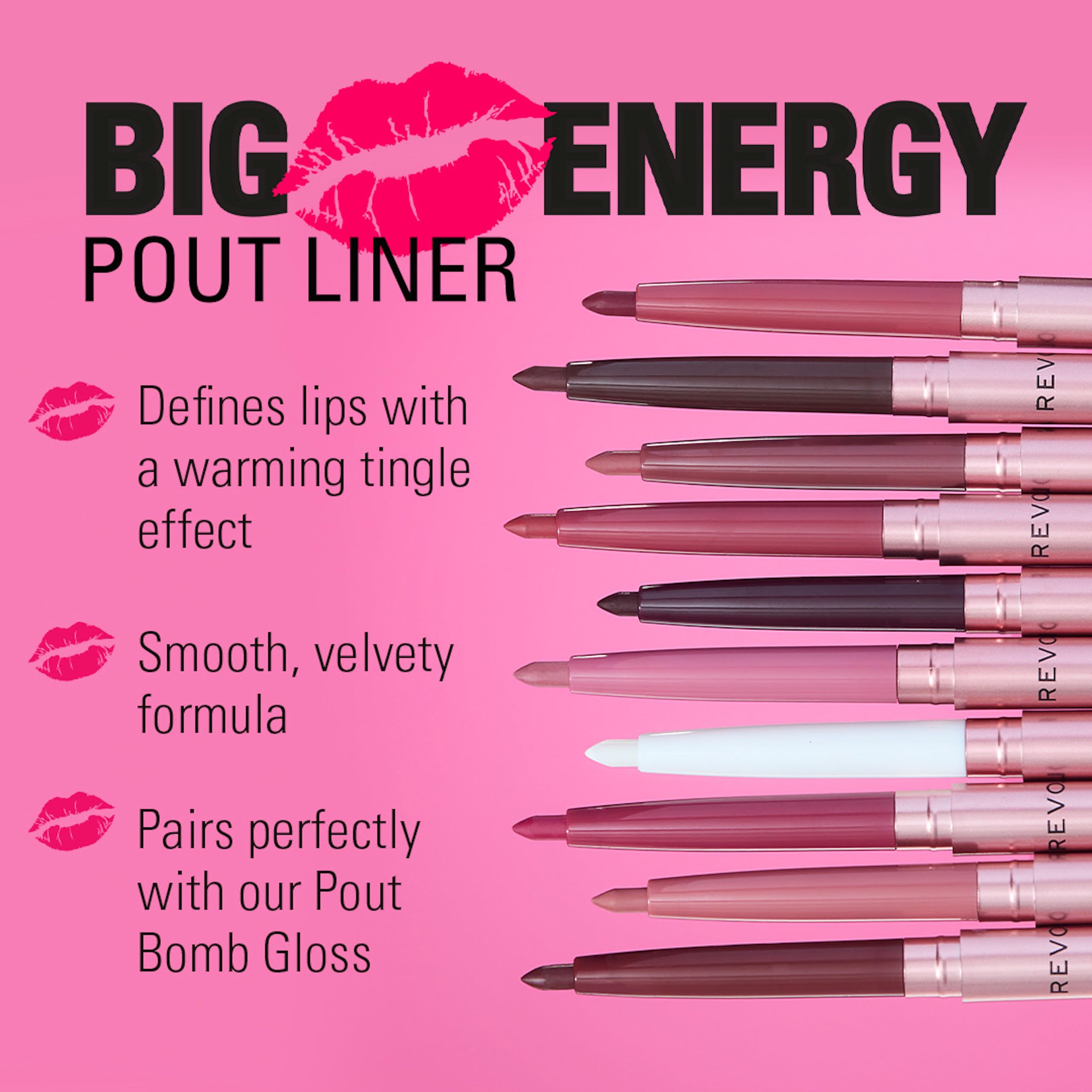 Revolution Beauty Pout Bomb Plumping Lip Liner in Warm Brown with Hyaluronic Acid & Vitamin E 3
