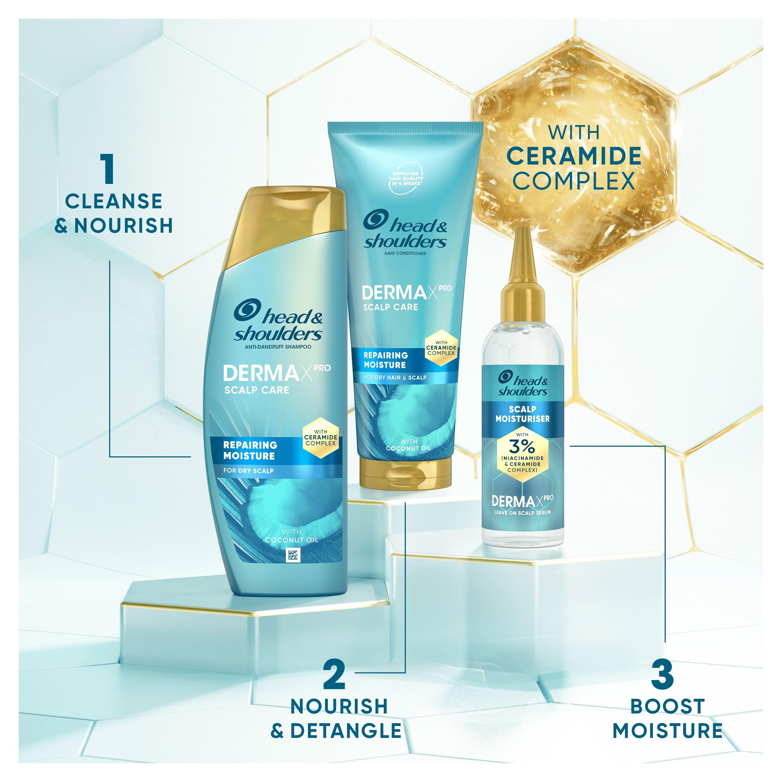 Head &amp; Shoulders DermaXPro Instant Feuchtigkeitsserum für die Kopfhaut 145 ml mit Niacin 7