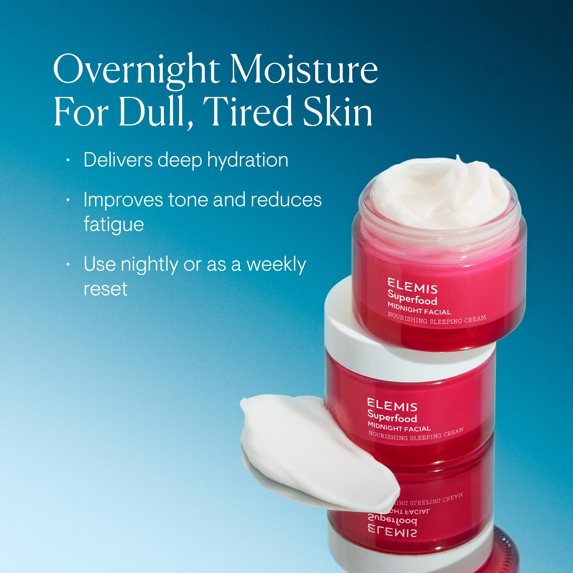 ELEMIS Superfood Midnight Facial Night Cream 50 ml – Hydrating & Nourishing