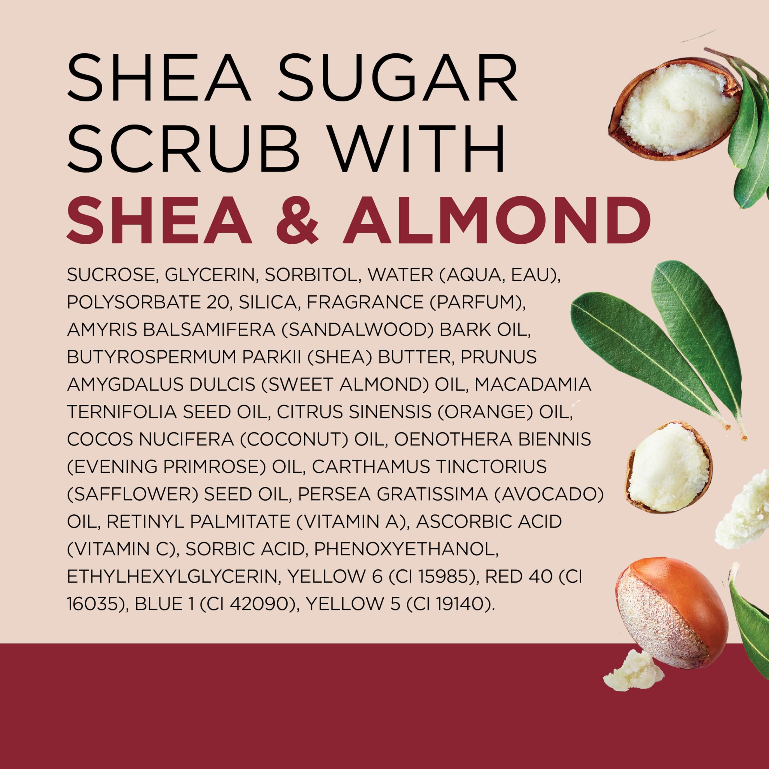 Dr Teal's Shea Butter & Almond Oil Body Sugar Scrub for Exfoliation and Smoothing 538g 6