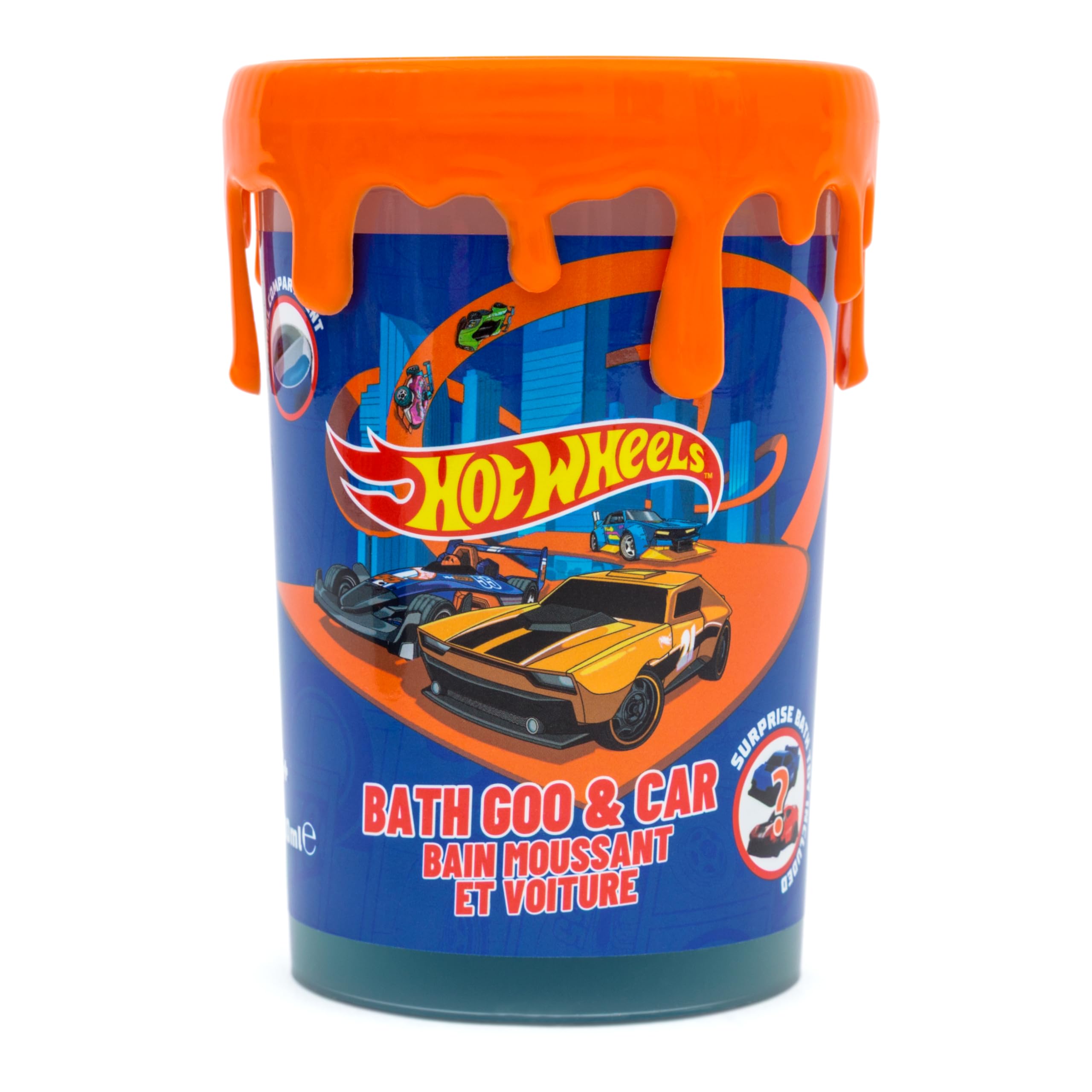 Hot Wheels Bath Goo Slime with Surprise Toy Car (200ml) - Apple Fragrance